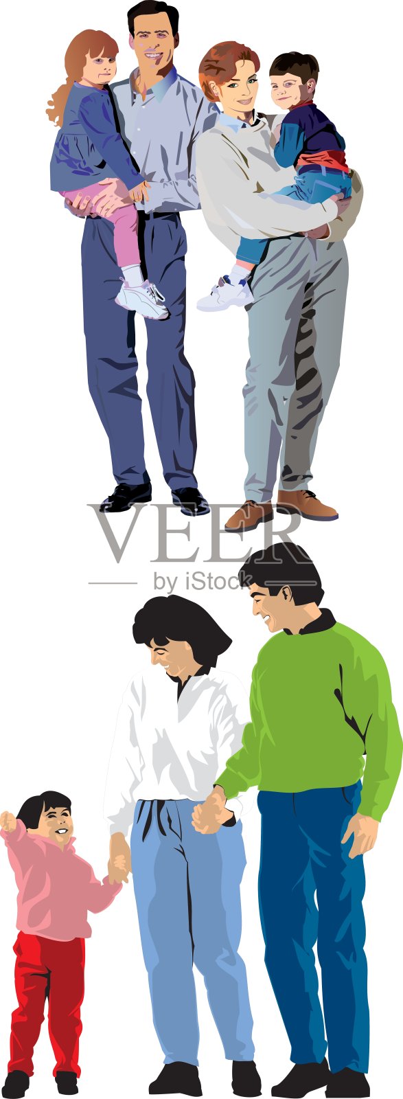 家庭插图设计元素图片