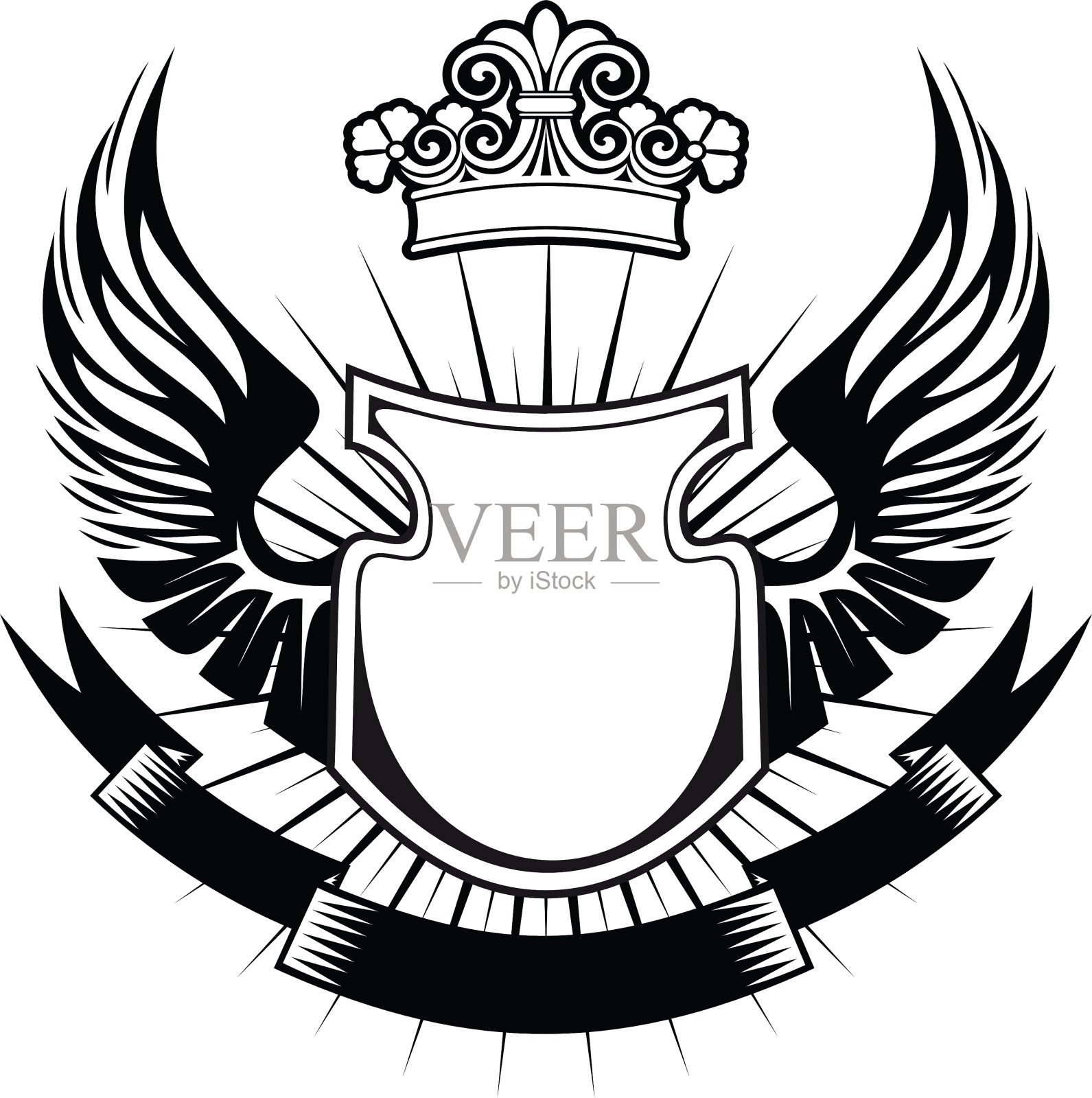 纹章元素设计元素图片