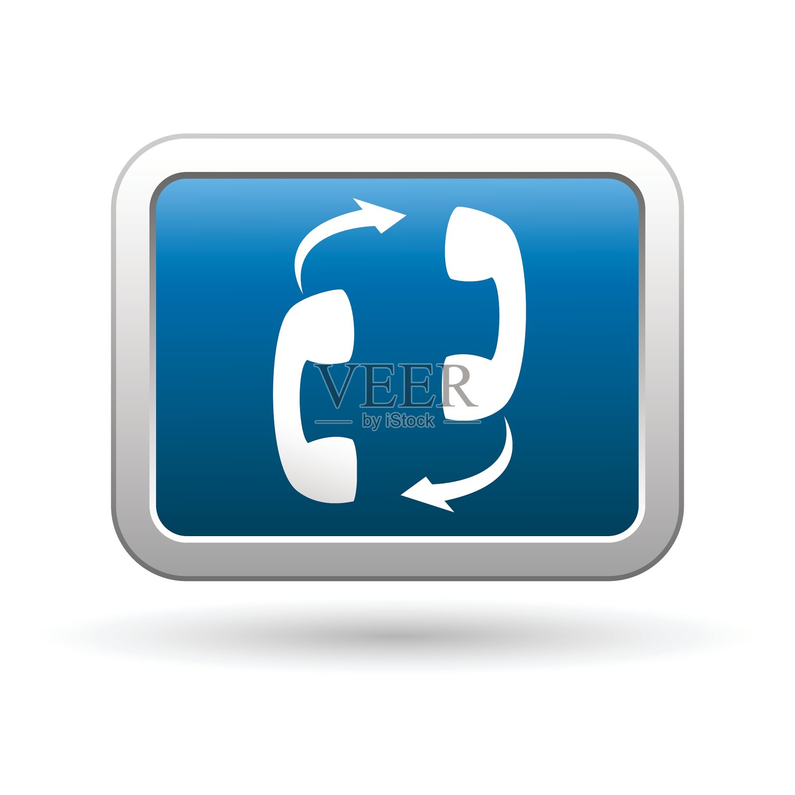 电话连接图标开启图标素材