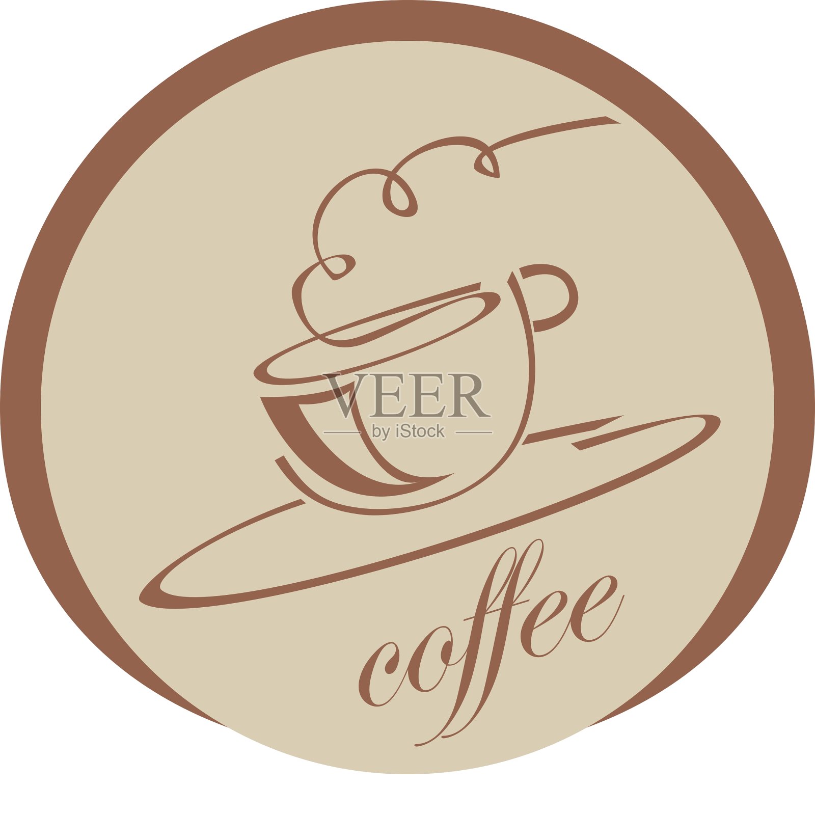 一杯咖啡插画图片素材