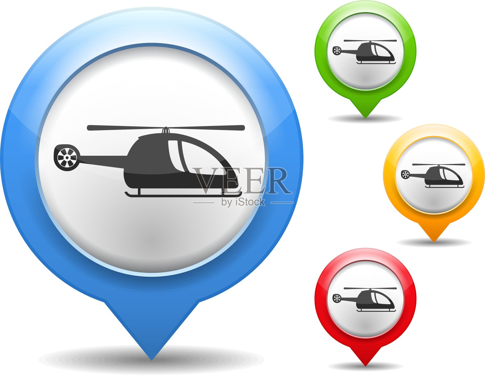 直升机图标图标素材