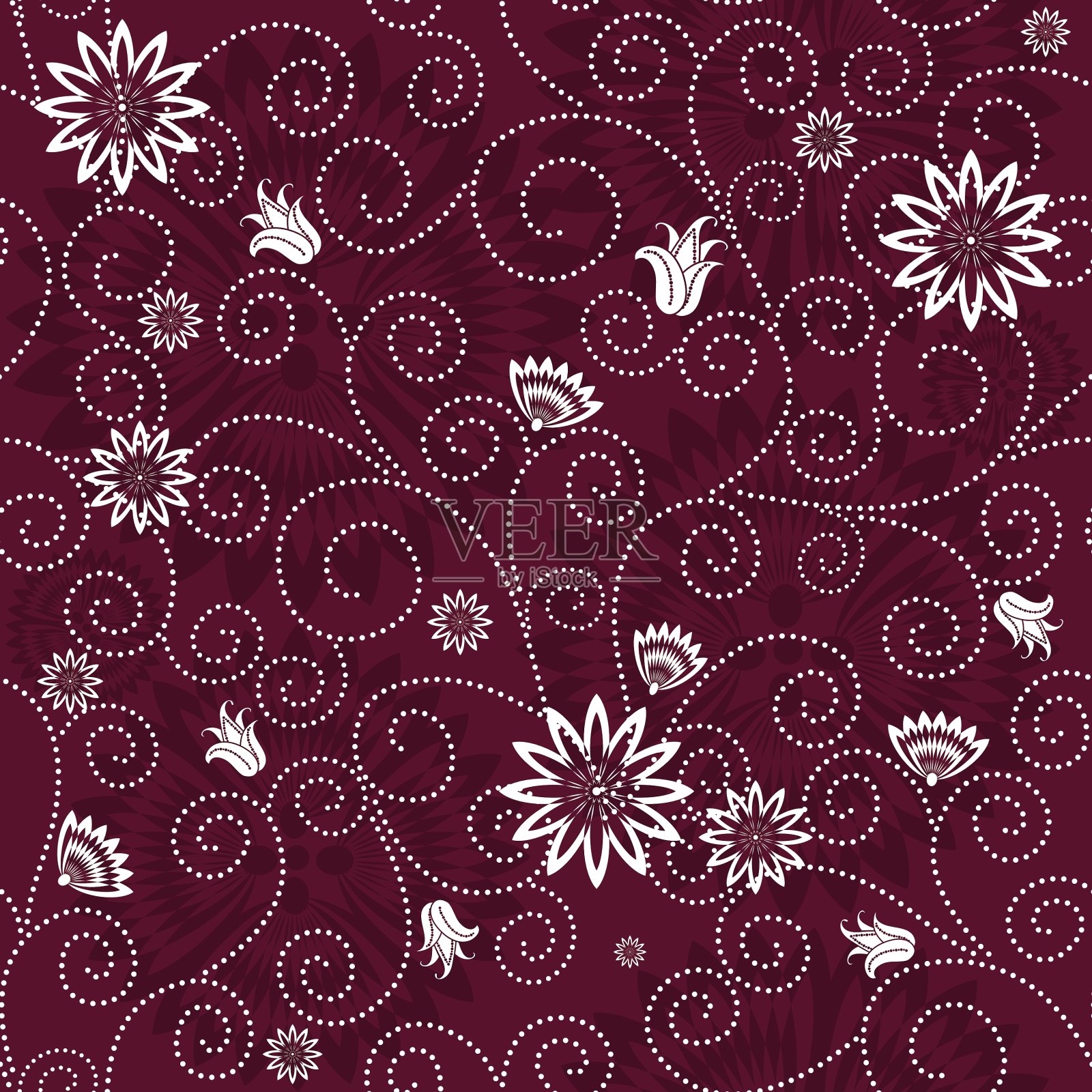 花的图案插画图片素材