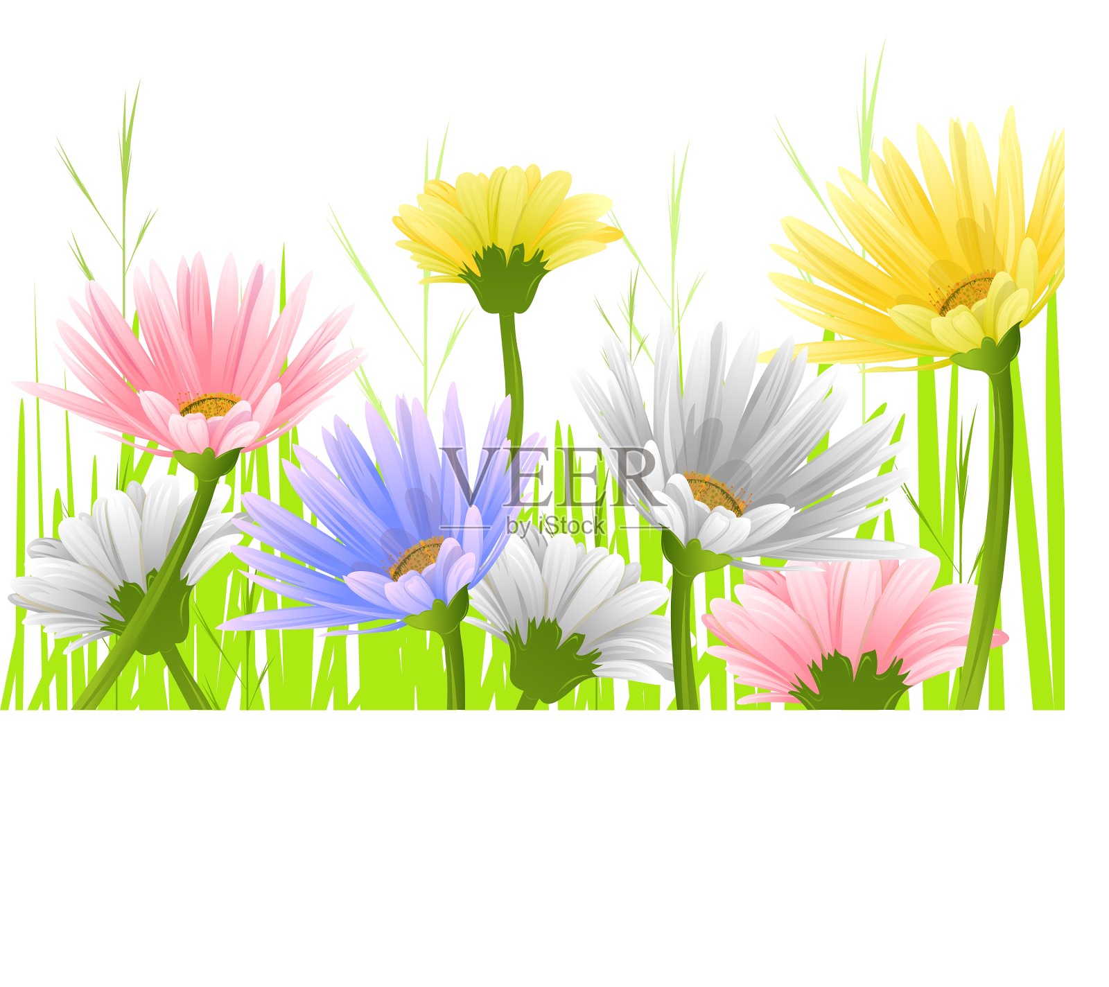 春天的背景设计元素图片