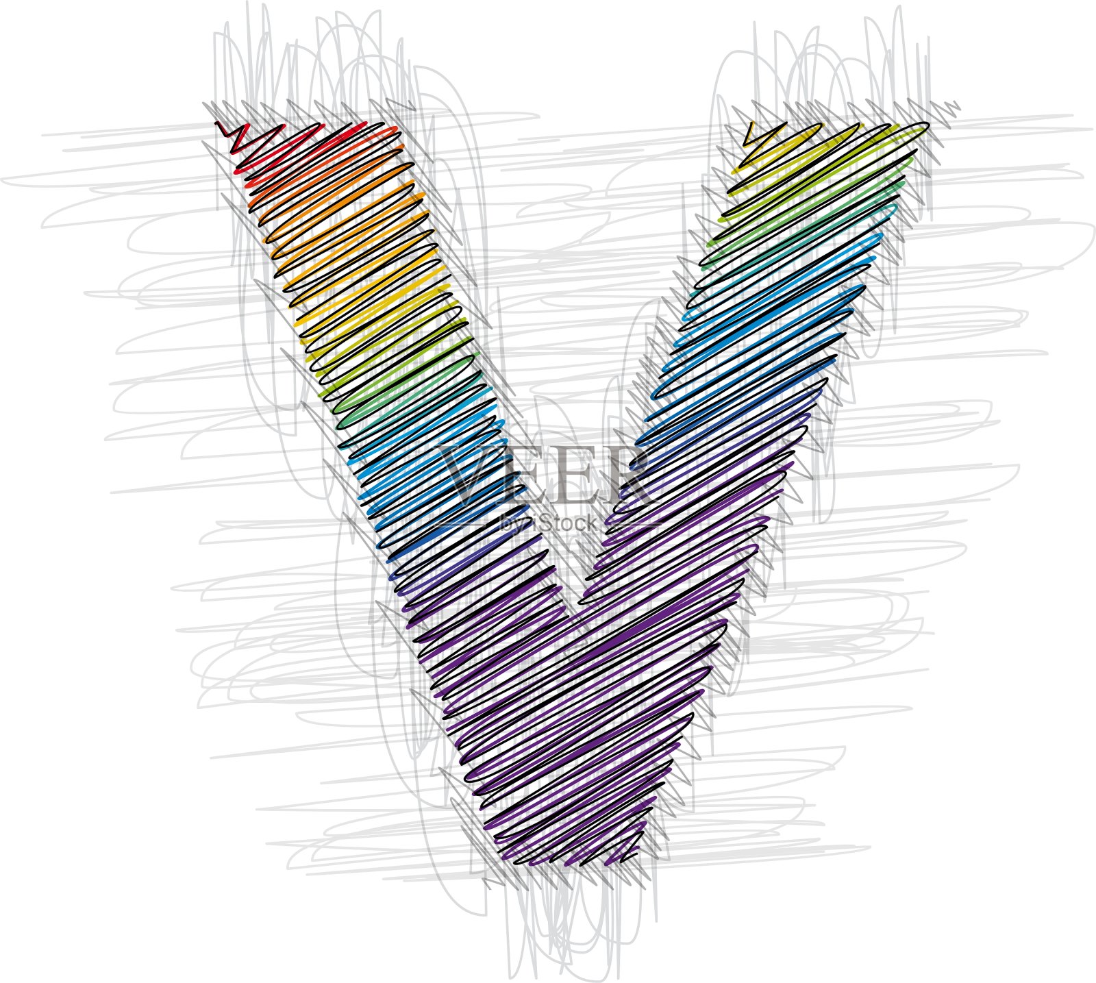 手绘字体设计元素图片