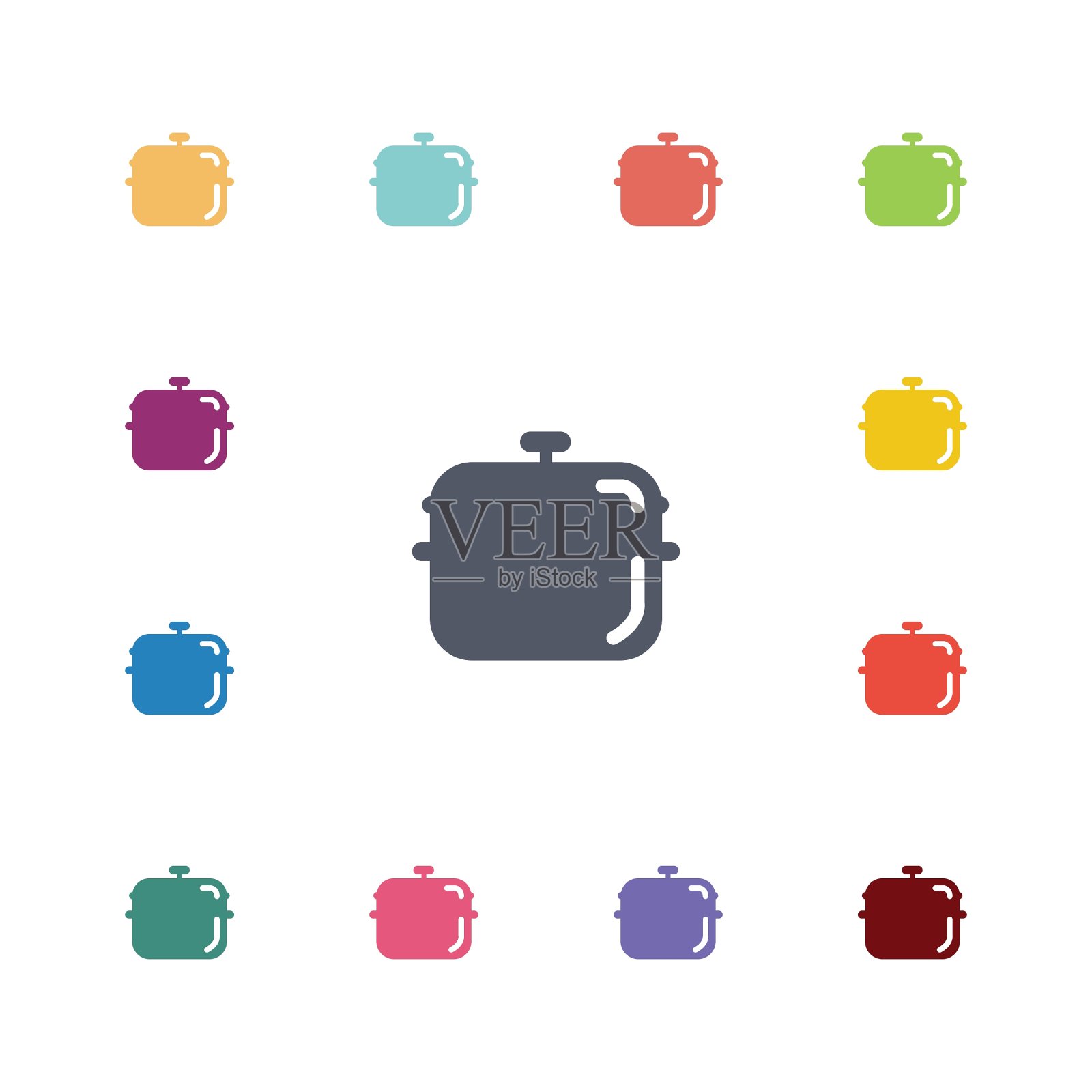 平底锅图标集图标素材