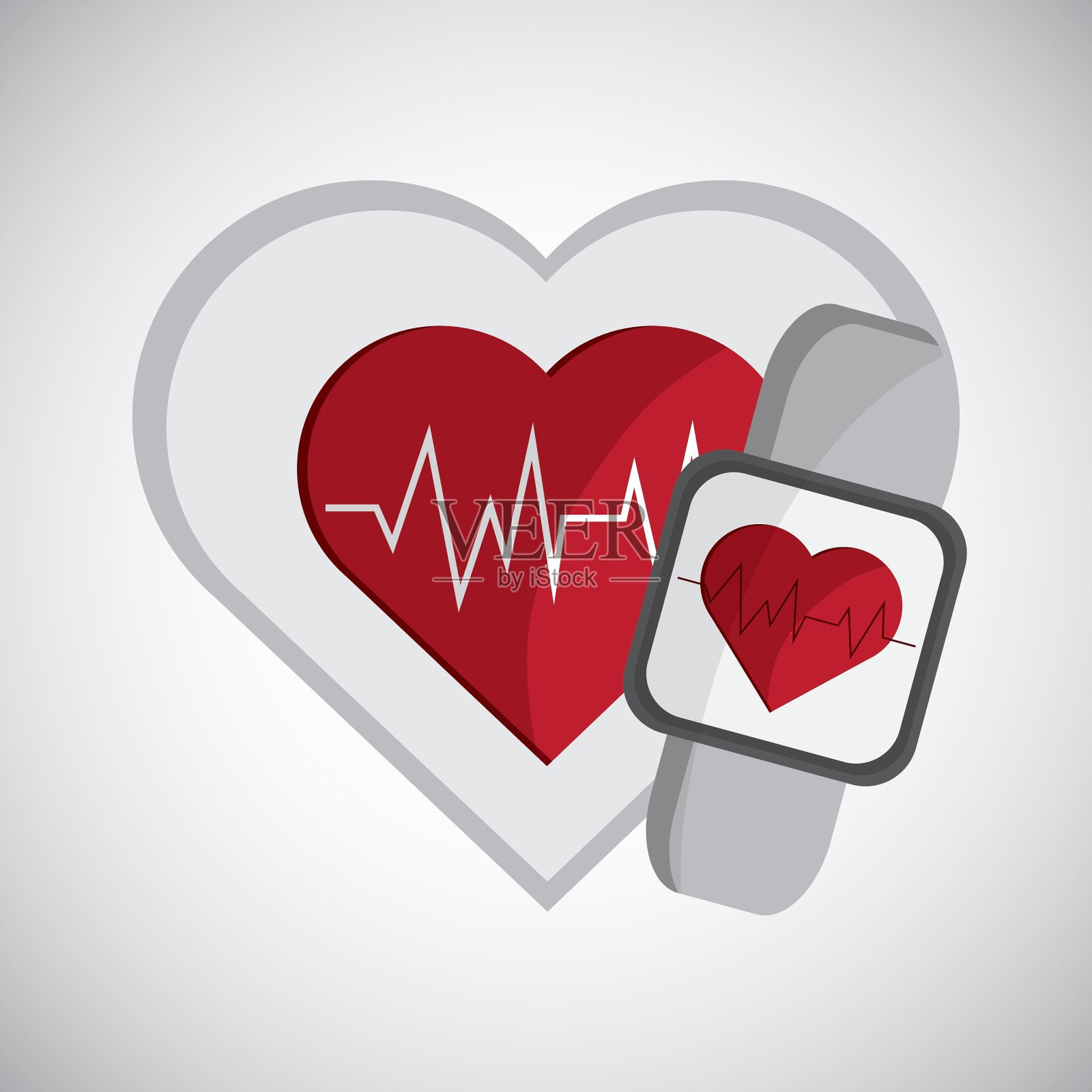 健康的生活方式设计身体护理图标平坦插画图片素材