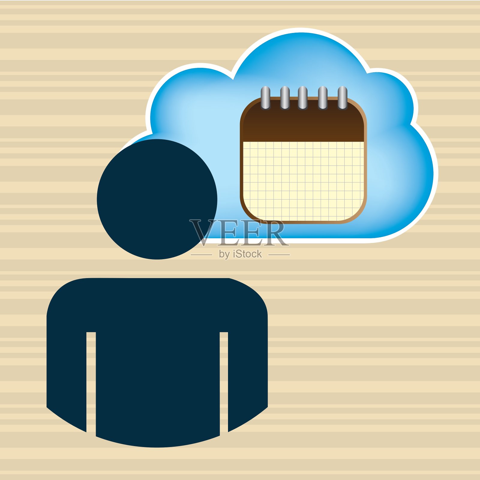 云计算设计插画图片素材