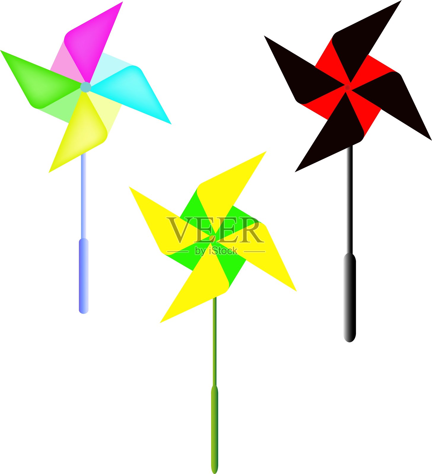 花形状的风向标设计元素图片