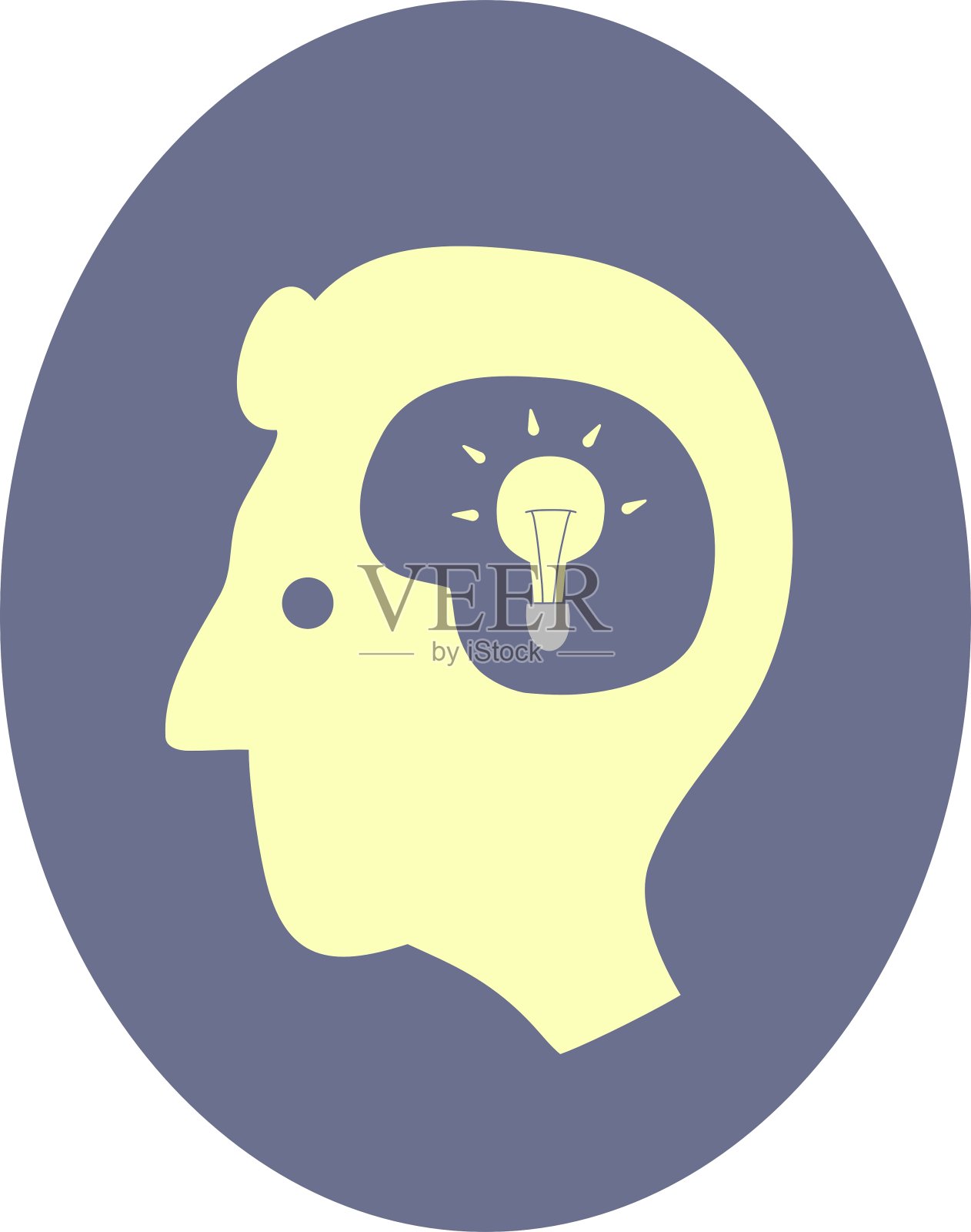 头的想法插画图片素材