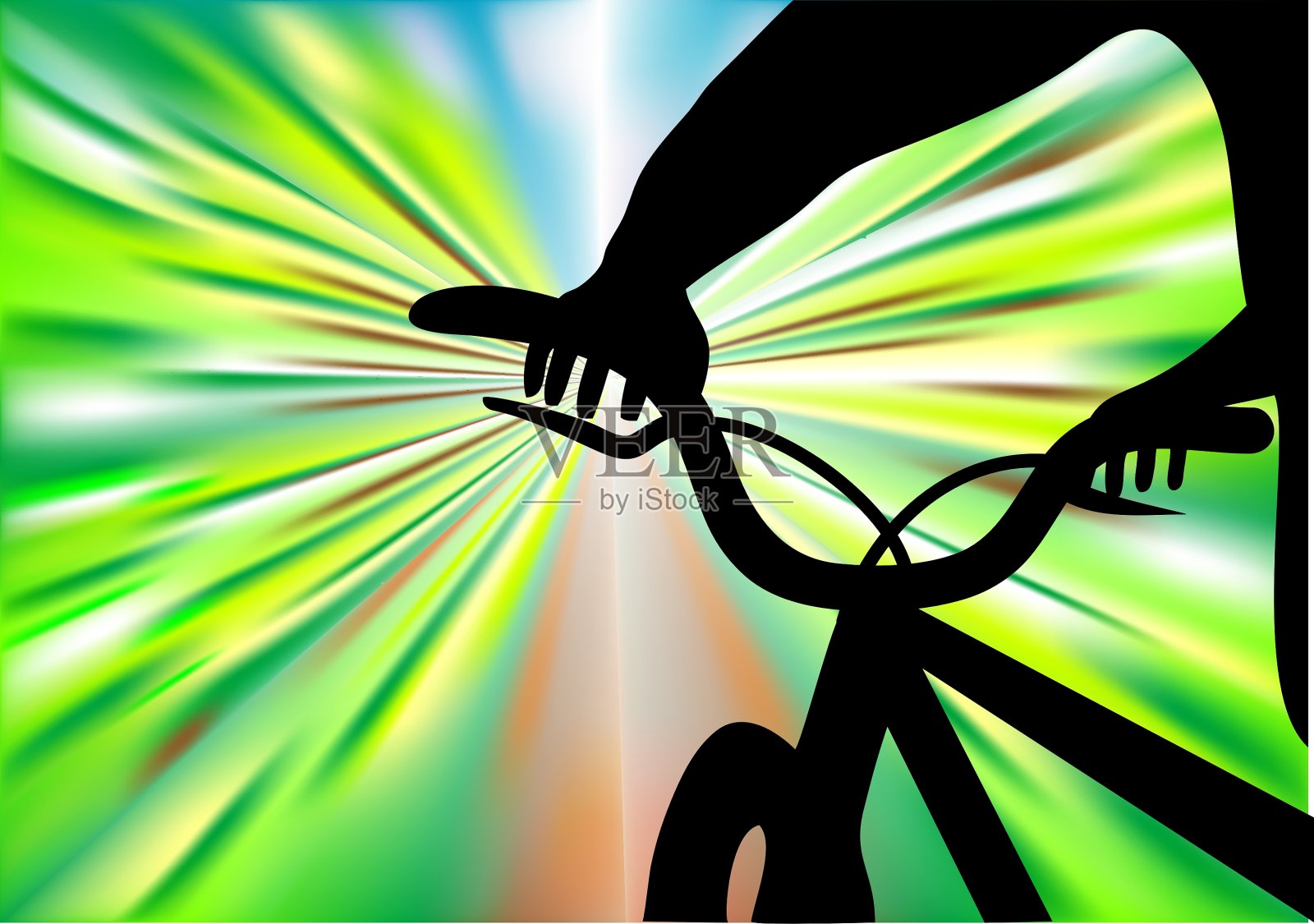 自行车骑插画图片素材