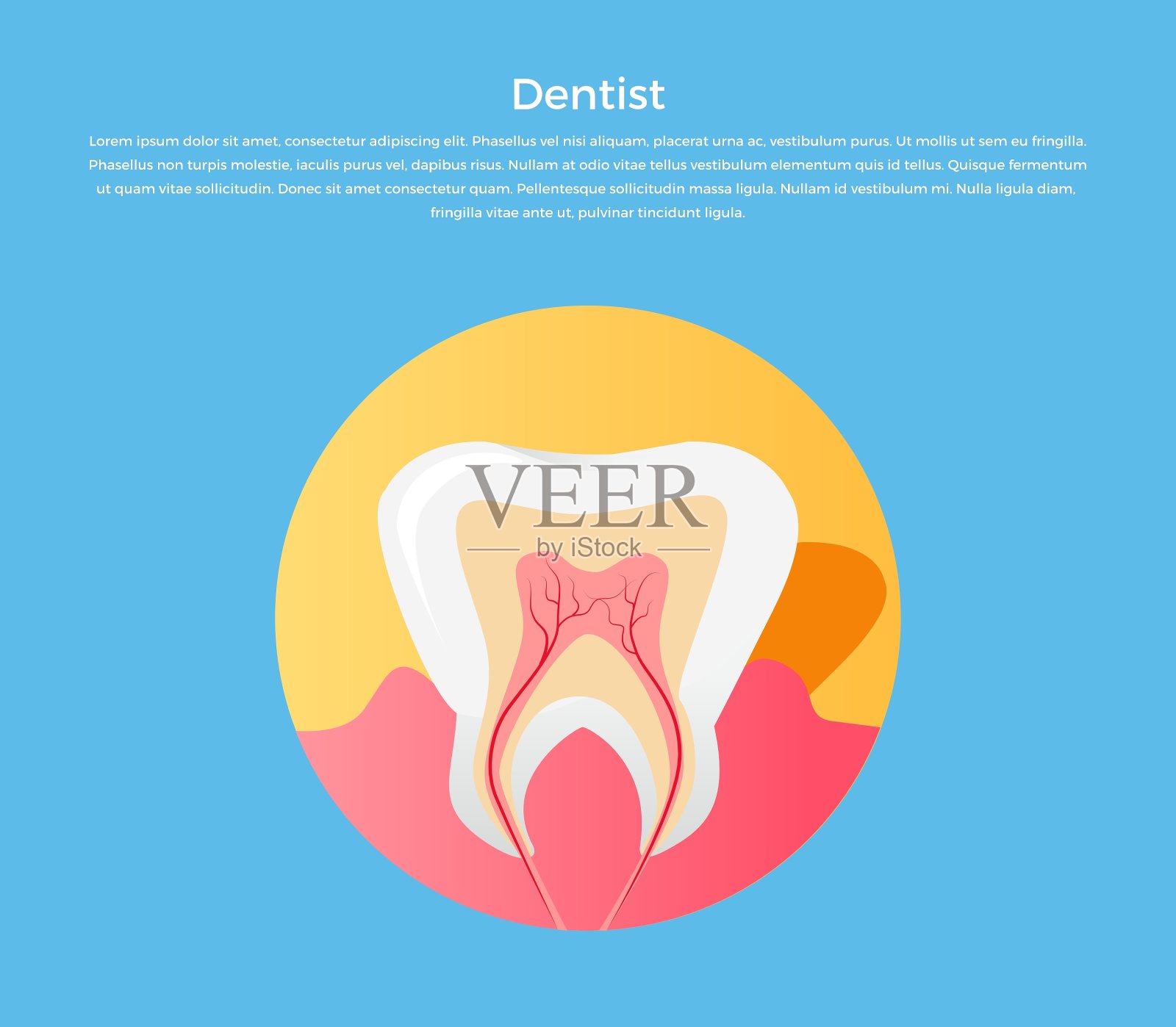 牙齿护理图标插画图片素材