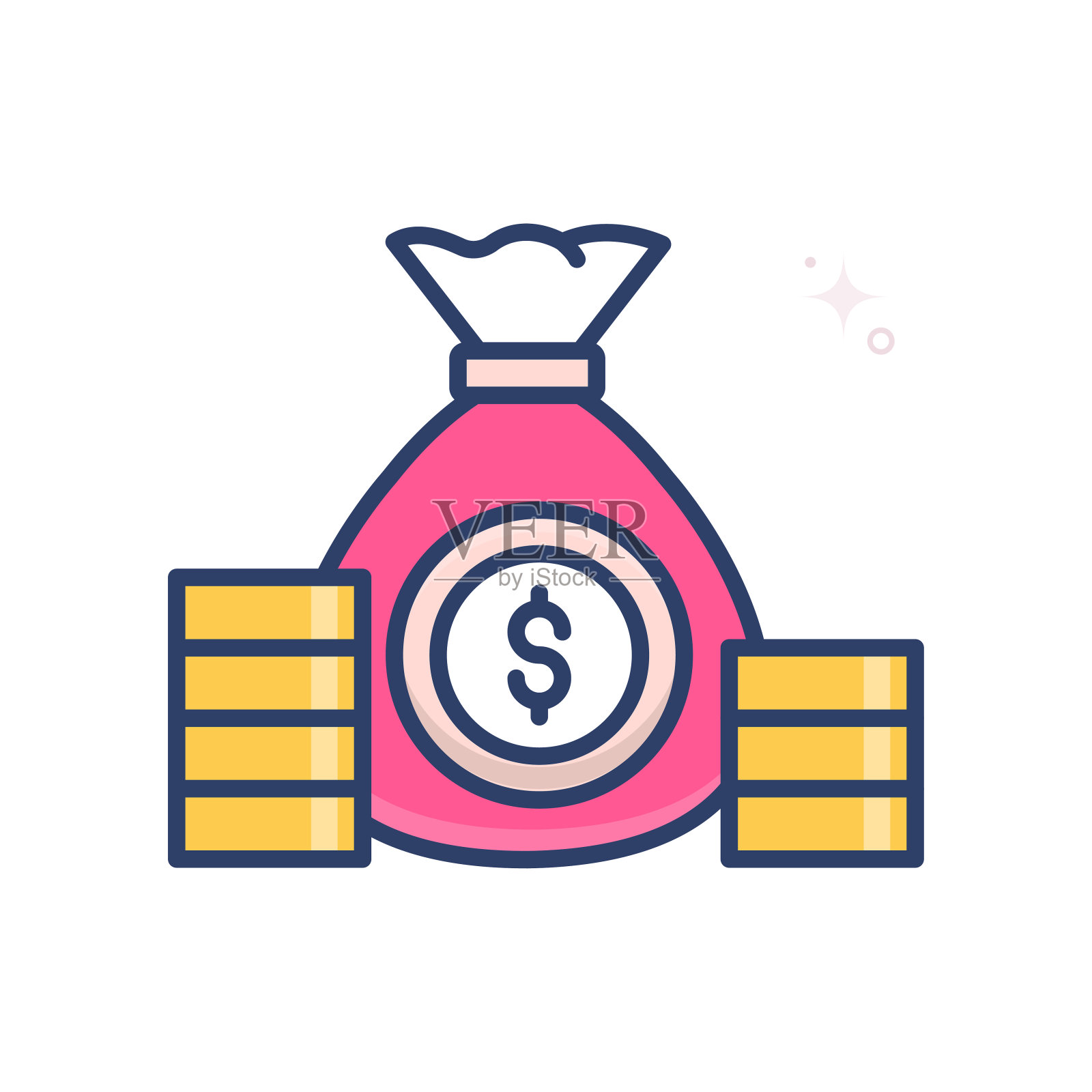 利润矢量图标插画图片素材