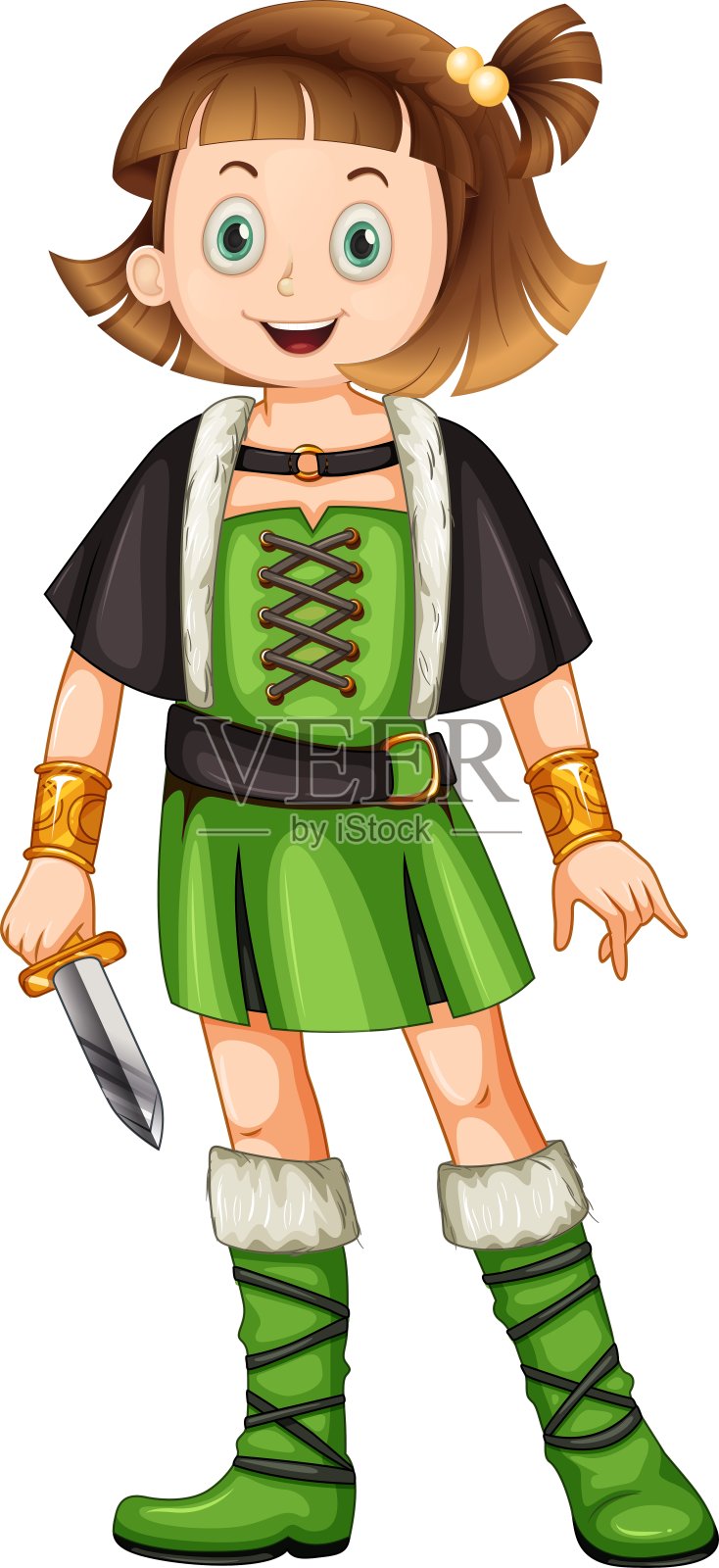 一个女海盗设计元素图片