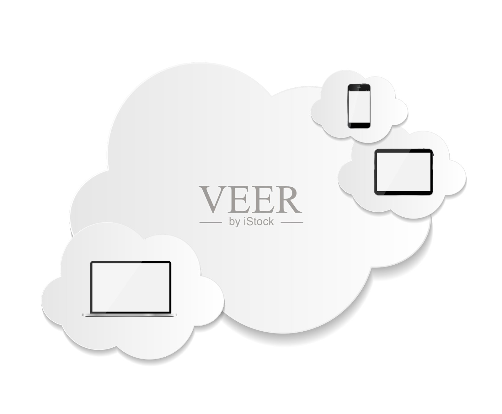 云计算业务概念设计元素图片