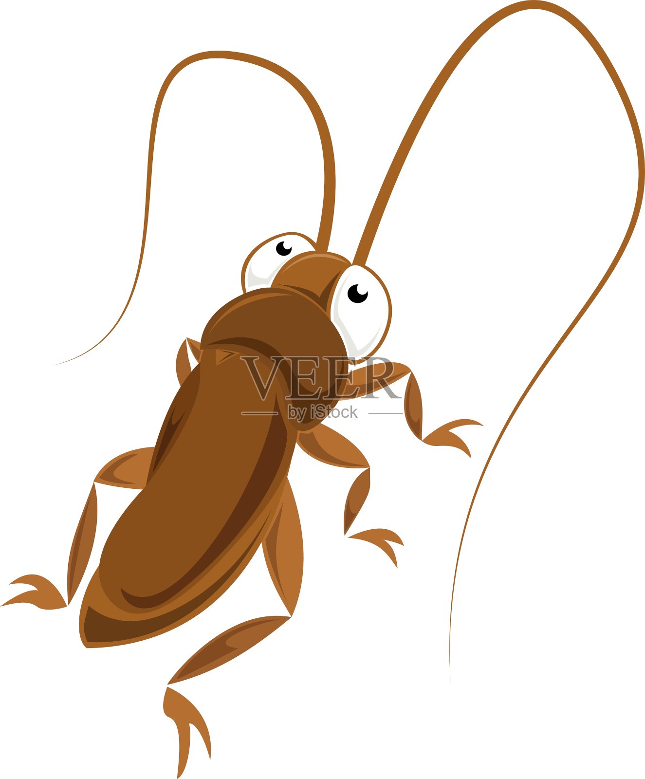 大眼睛的蟑螂设计元素图片