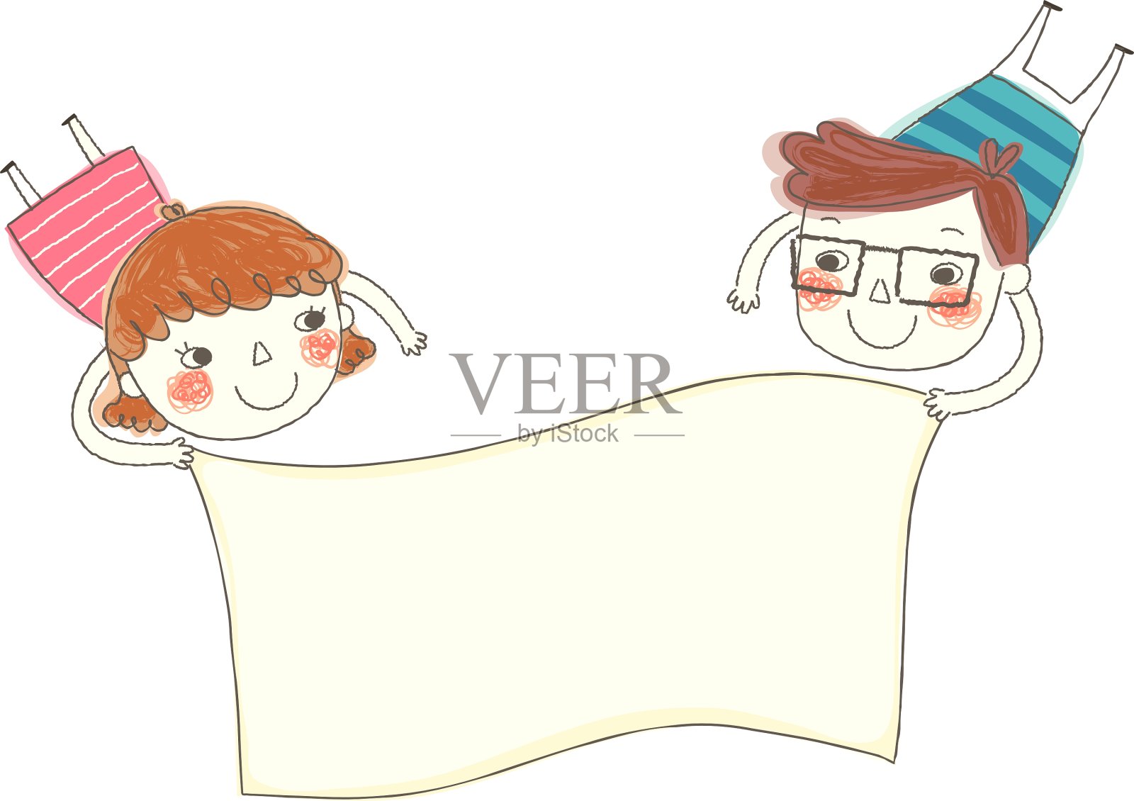 男孩和女孩设计元素图片