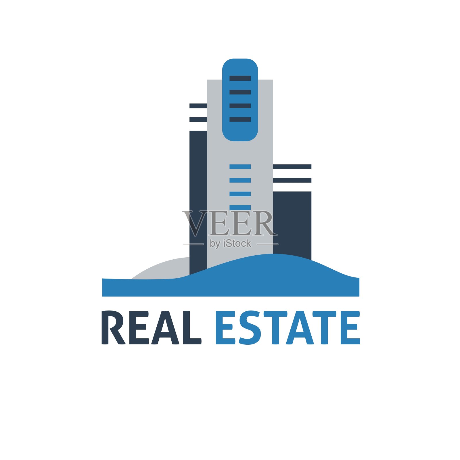 房地产标志插画图片素材