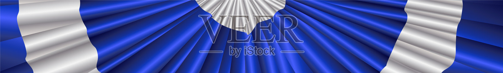 白色和蓝色的苏格兰丝带横幅插画图片素材