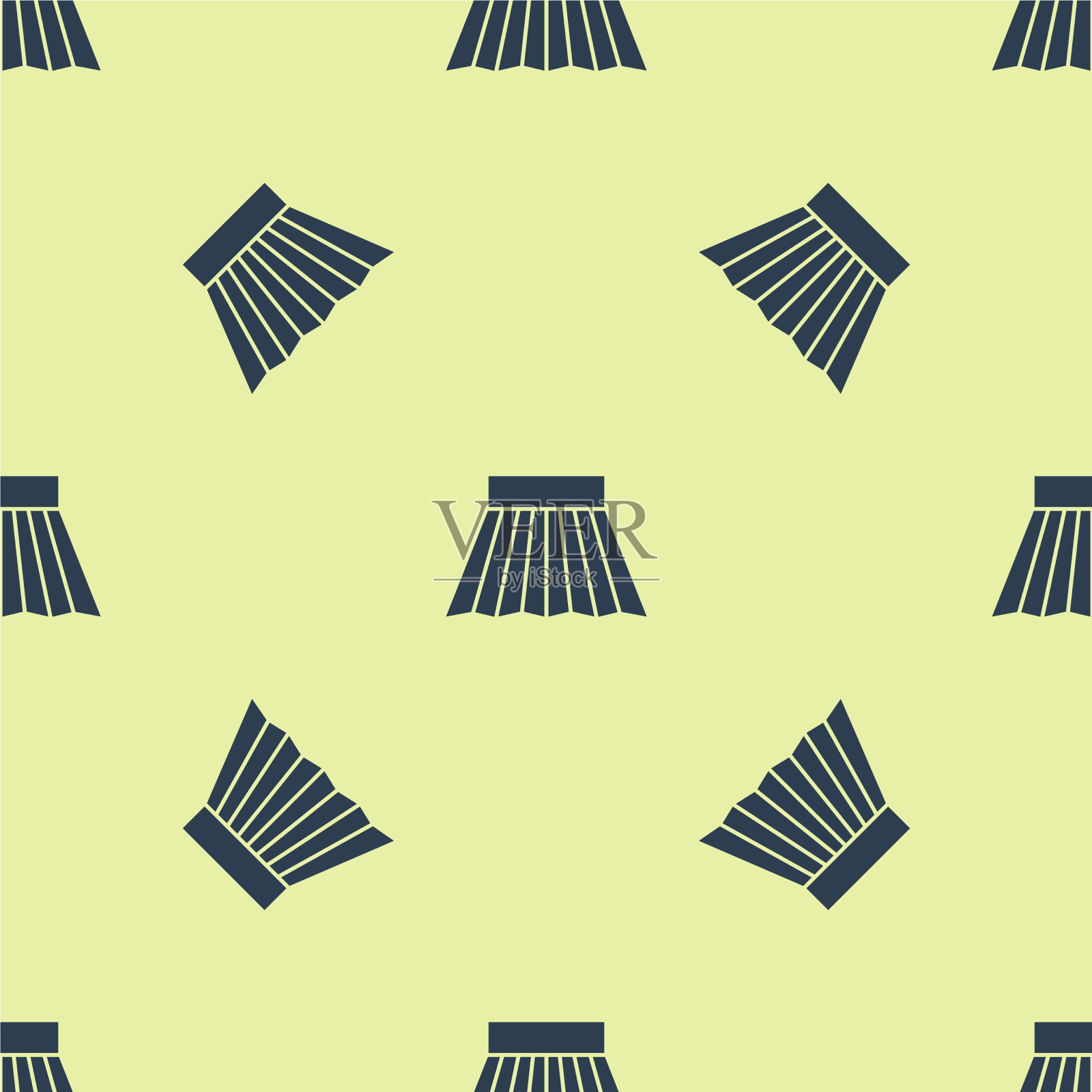 蓝色裙子图标孤立无缝图案上插画图片素材