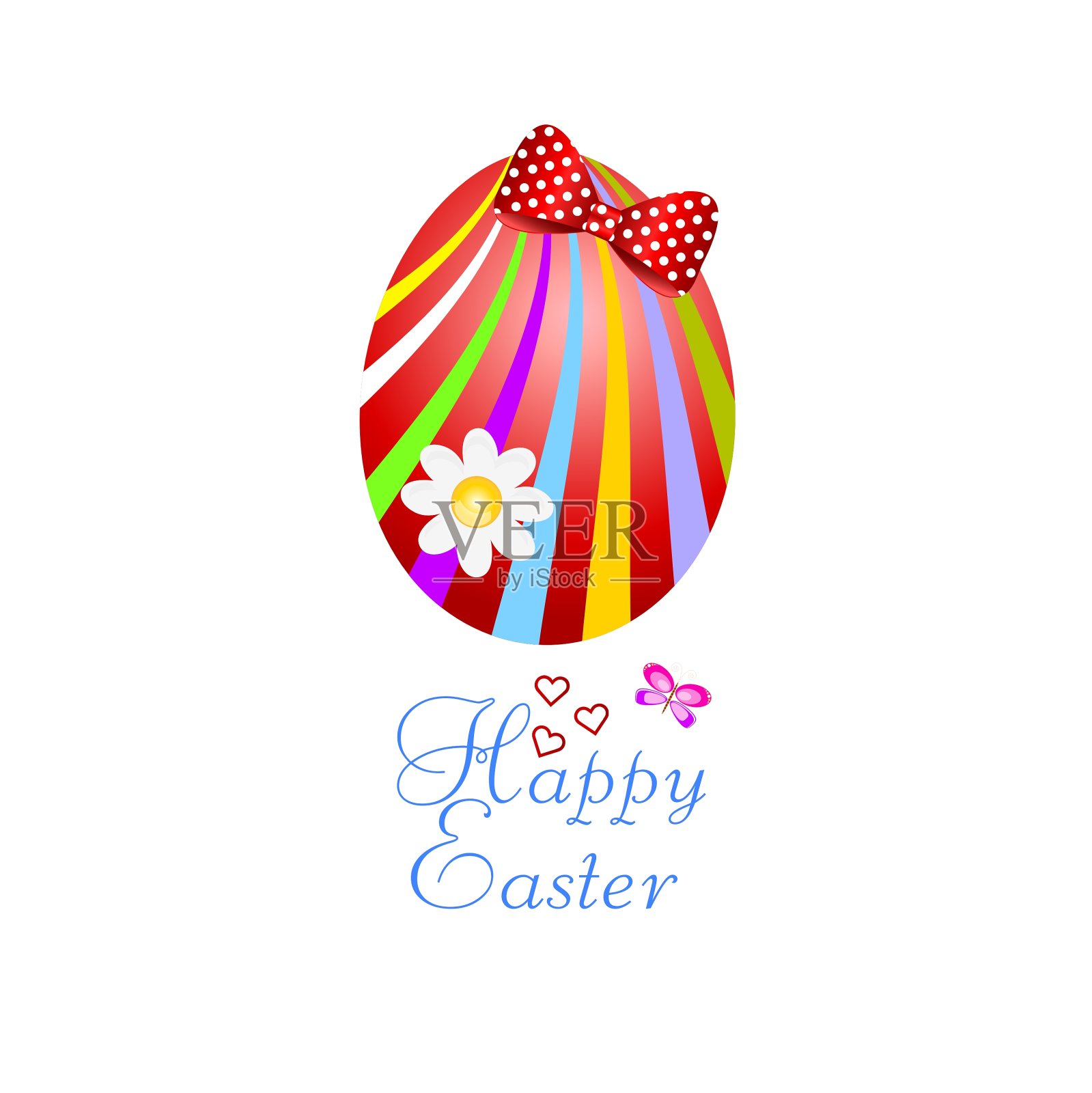 快乐的复活节彩蛋设计模板素材