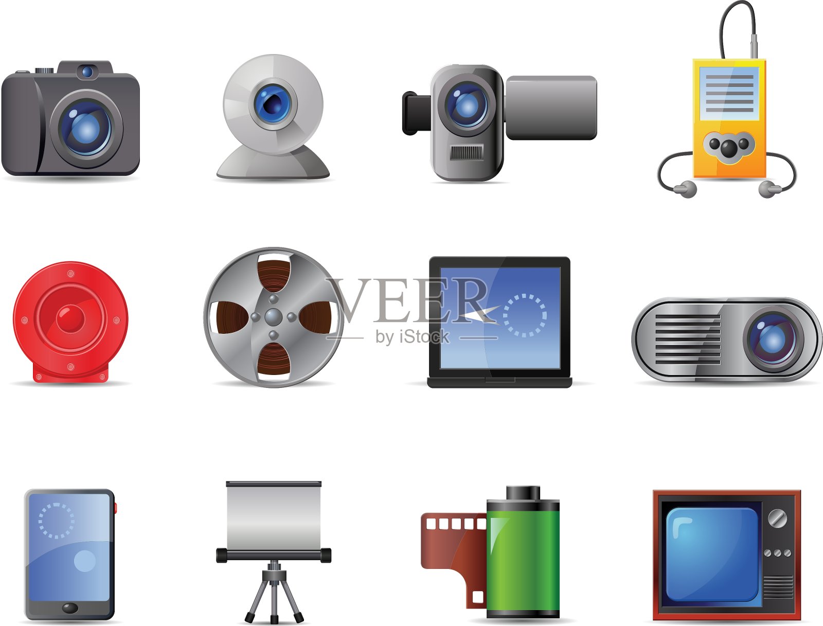 技术和网络图标集图标素材