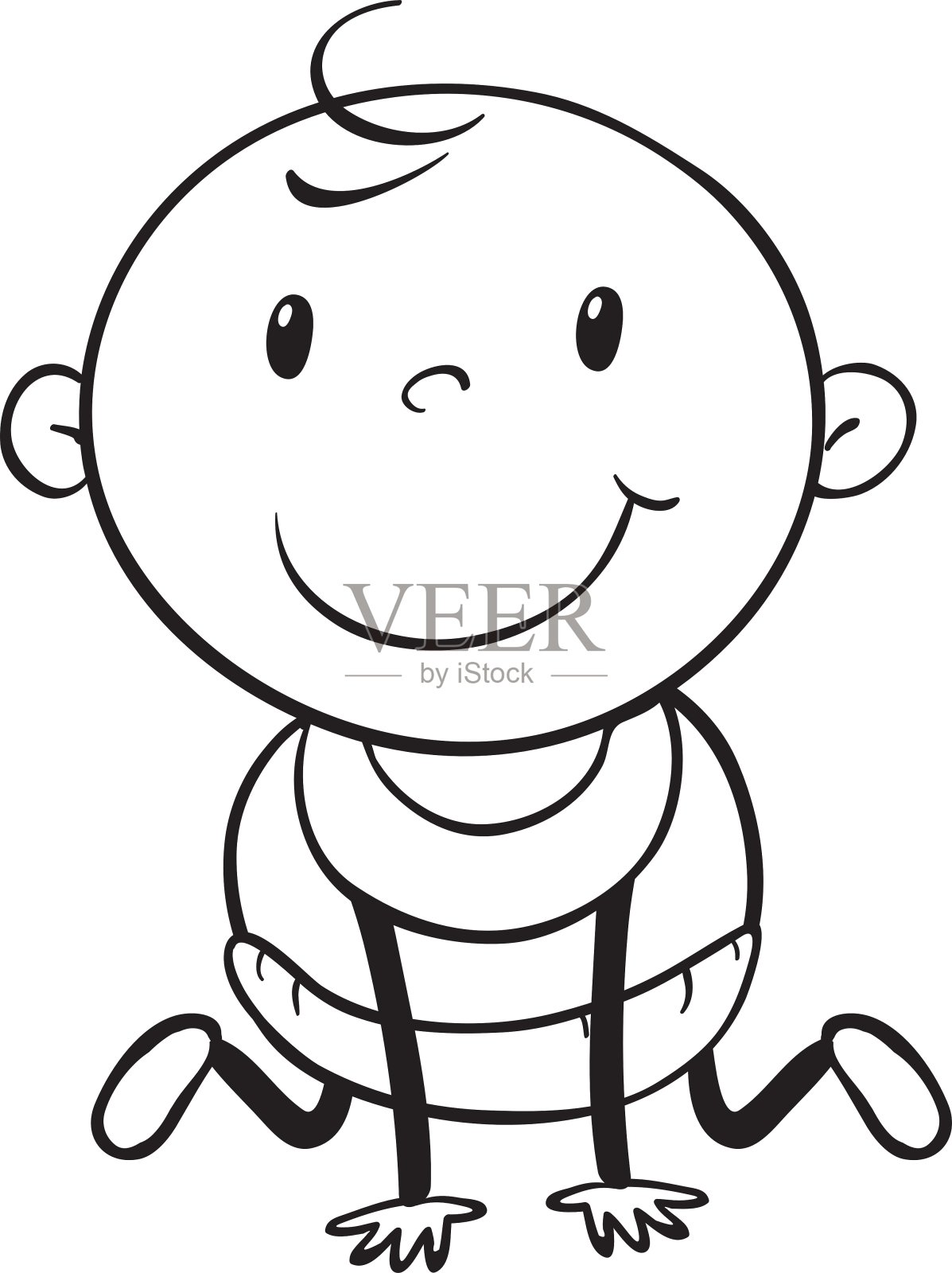 婴儿大纲设计元素图片