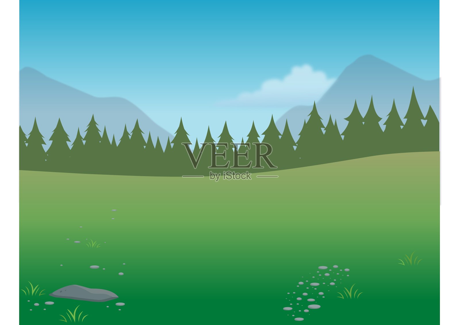 荒野背景插画图片素材