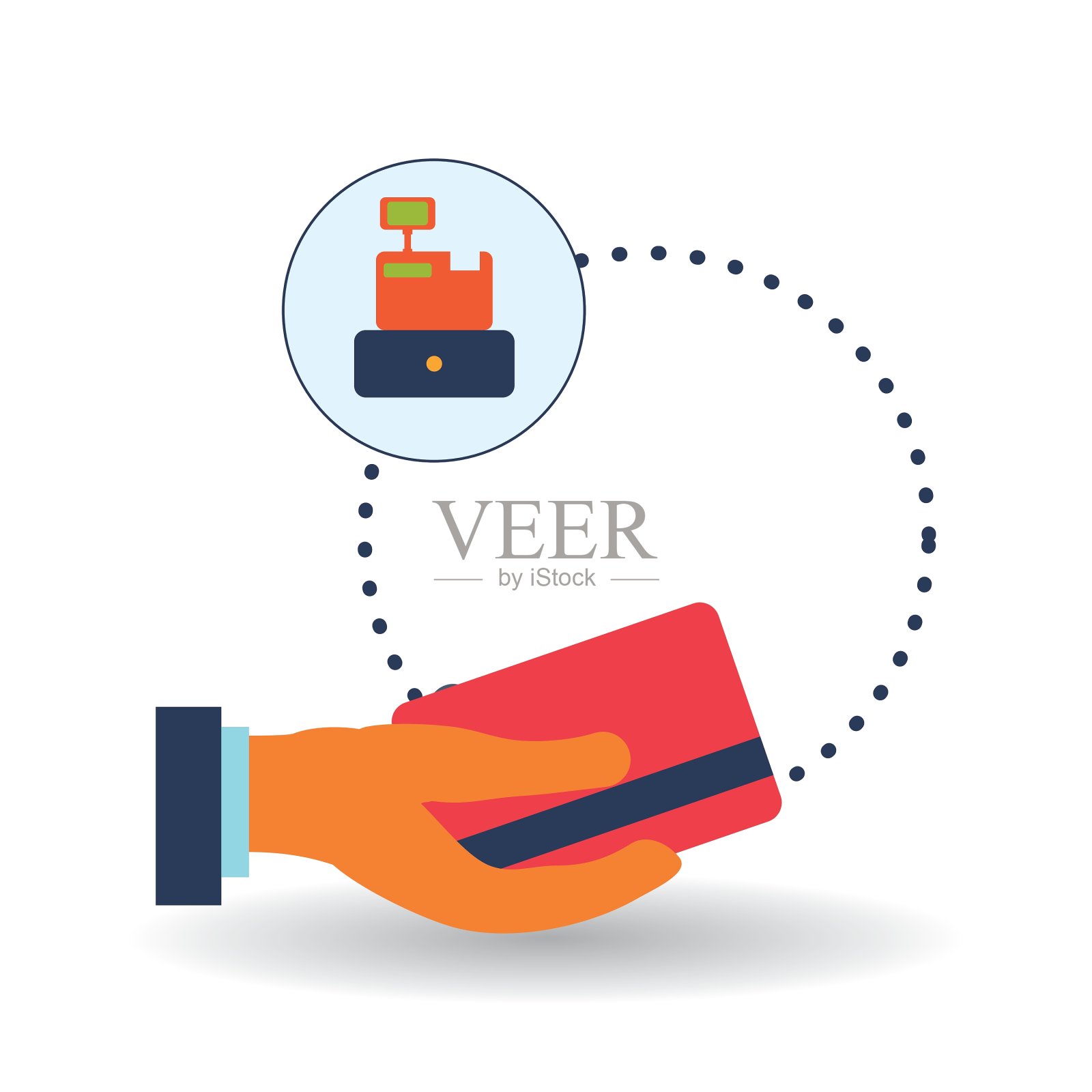 销售和零售设计购物图标白色插画图片素材