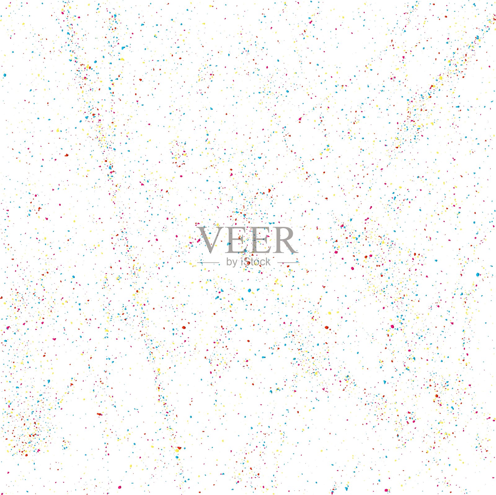 色彩斑斓,闪闪发光,质地洁白插画图片素材