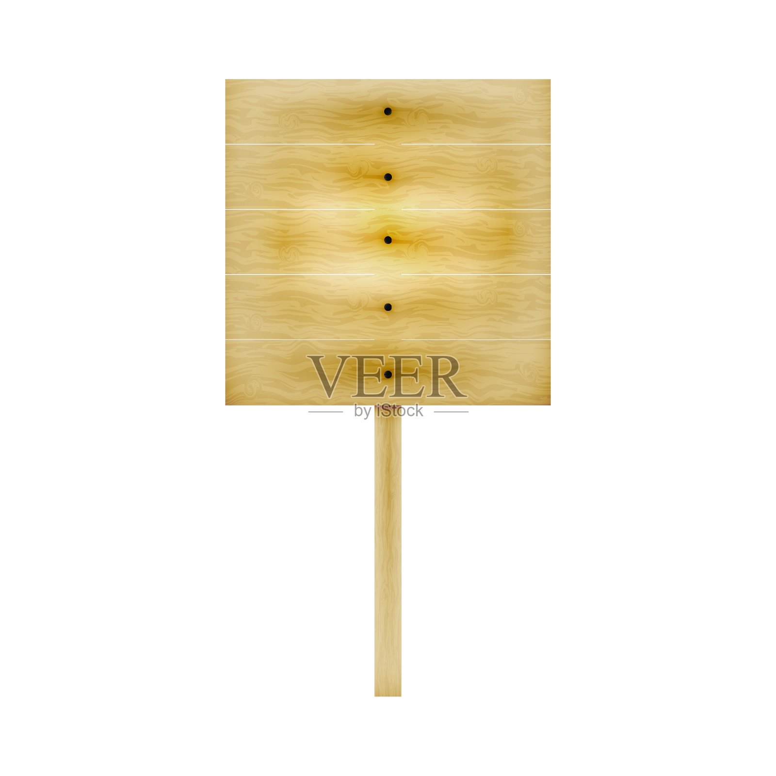 一个木板插画图片素材