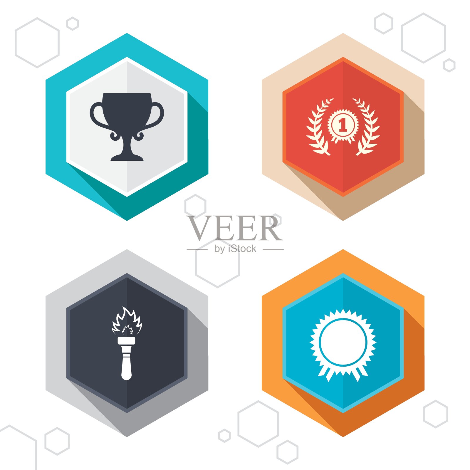 第一名奖励杯图标奖的获胜者图标素材