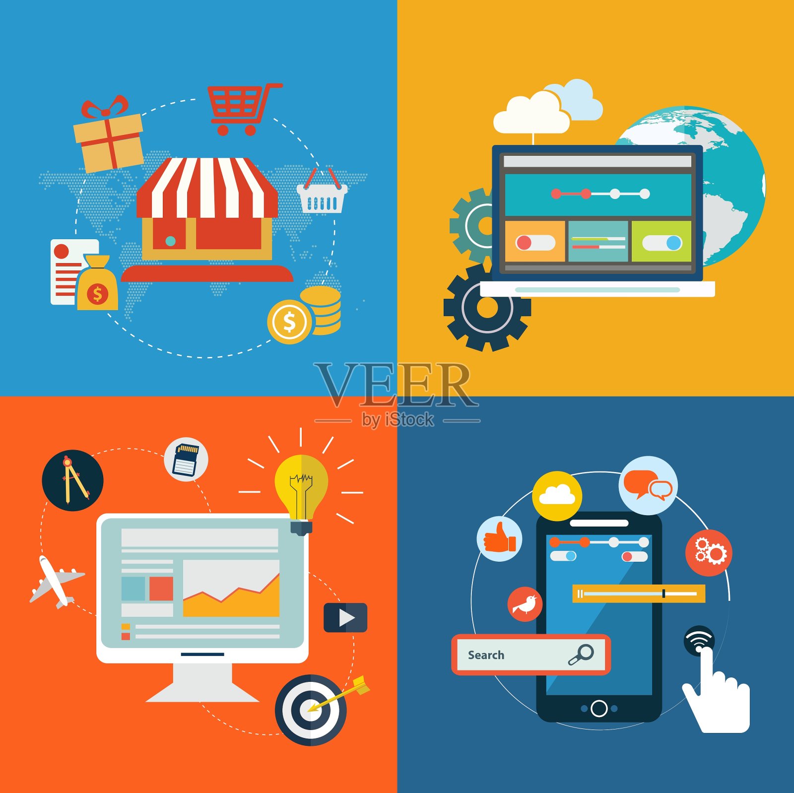 业务图标插画图片素材