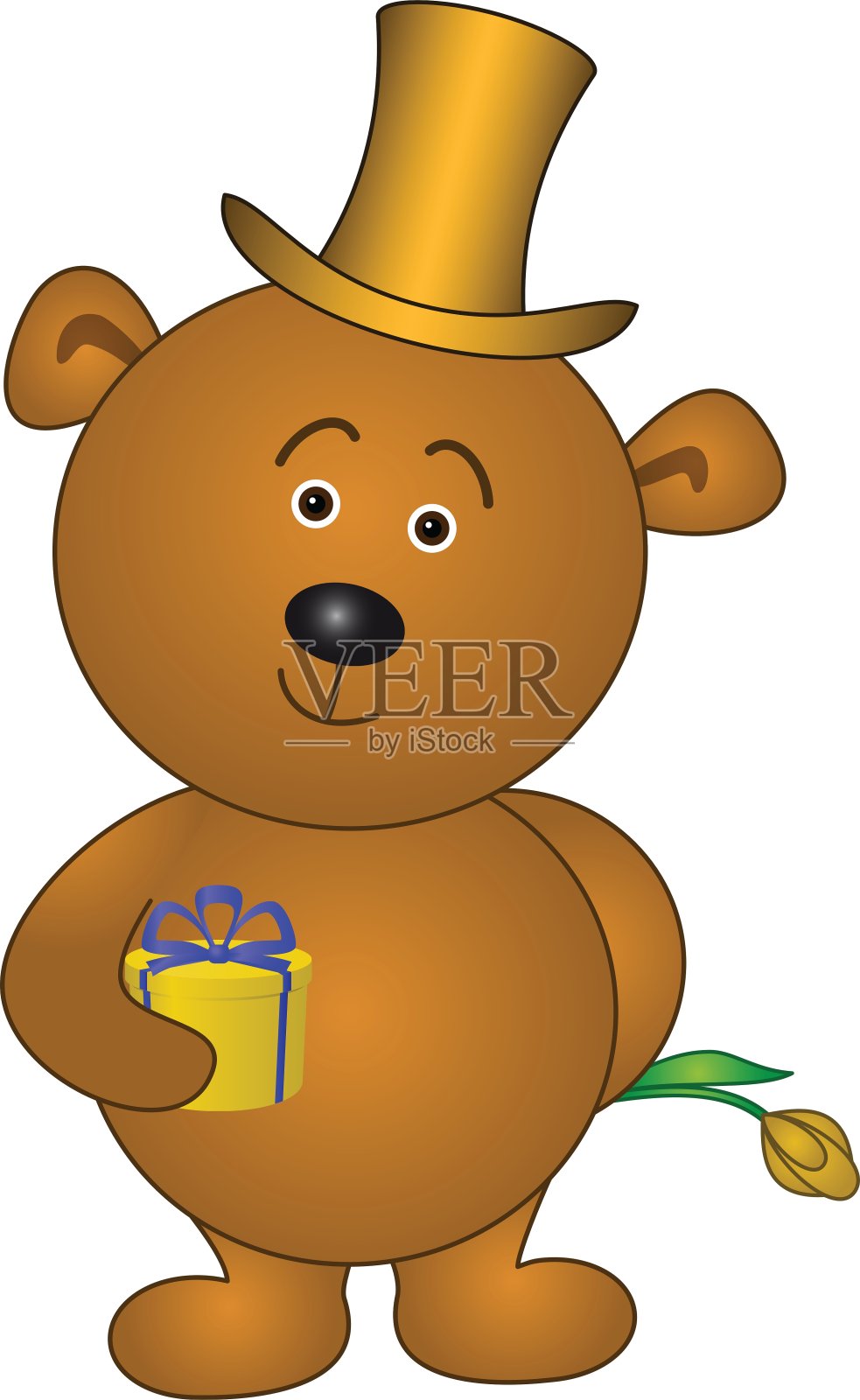 泰迪熊插画图片素材