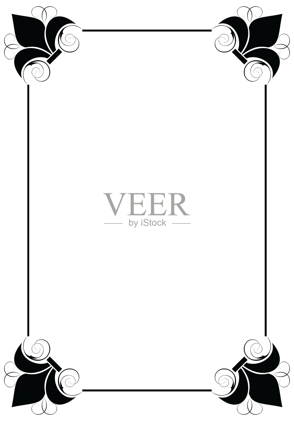 简单的装饰框设计元素图片