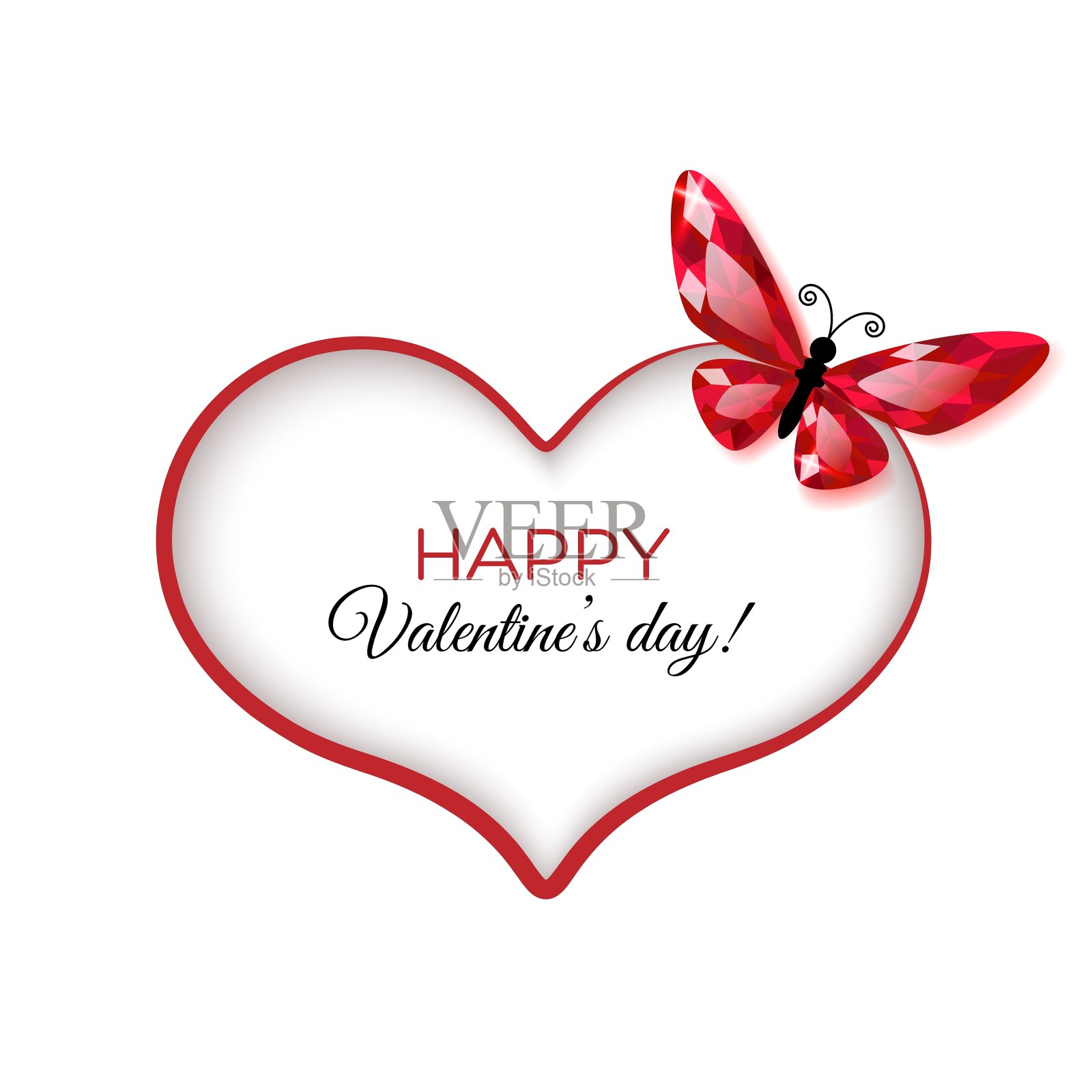 情人节贺卡快乐设计元素图片