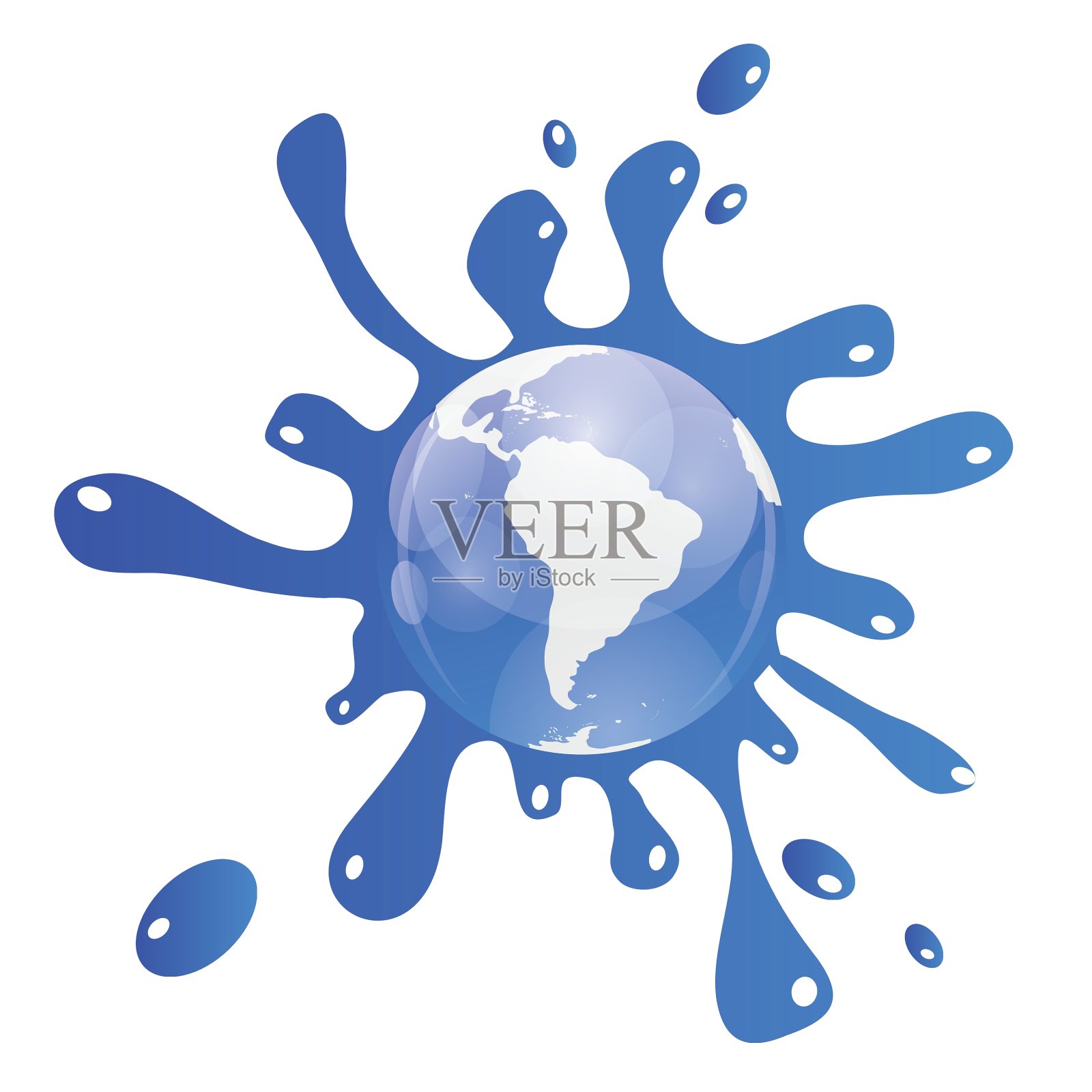 飞溅的抽象背景设计元素图片