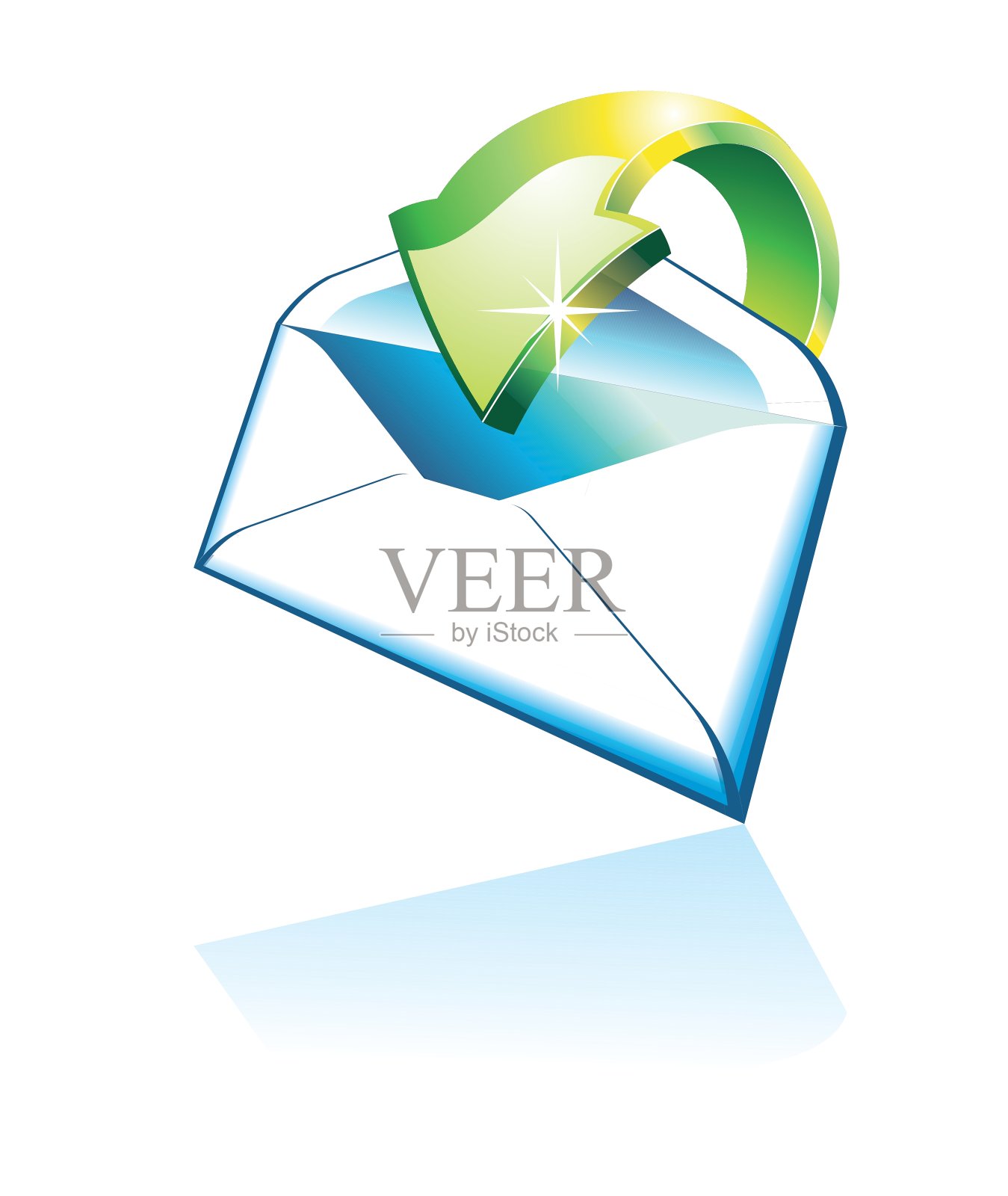 三维电子邮件图标图标素材