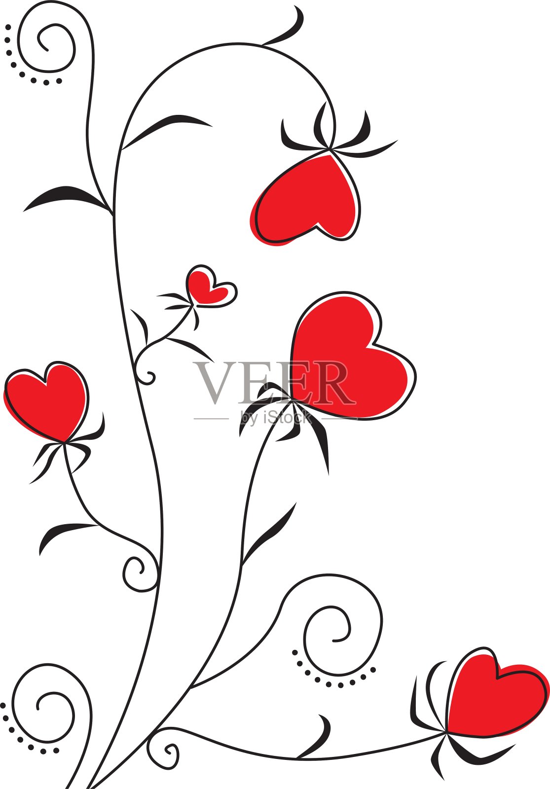 花心设计元素图片