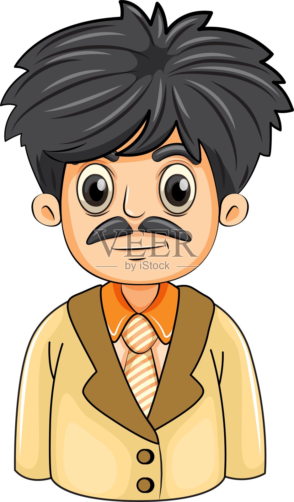 一个严格的商人设计元素图片