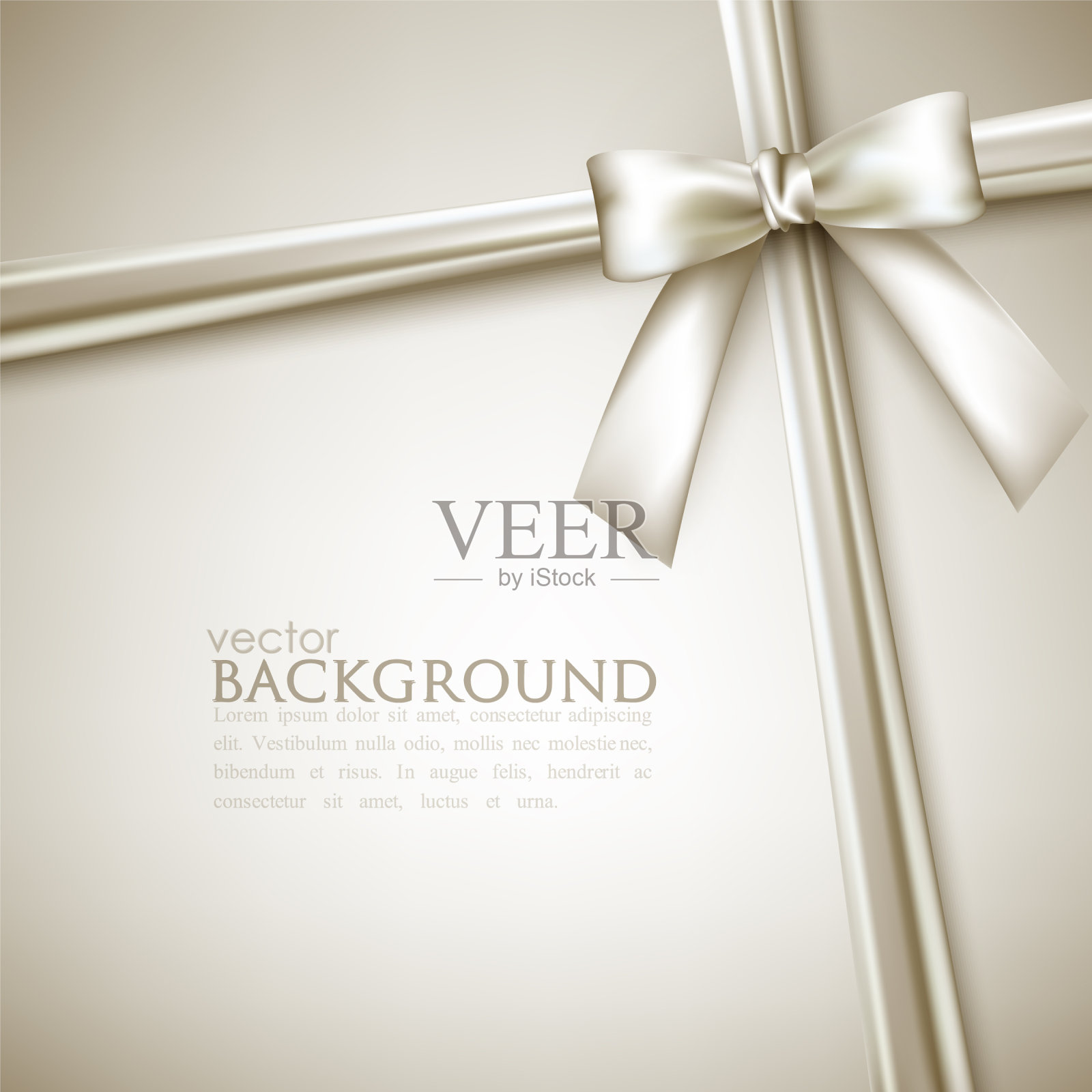 优雅的背景与白色蝴蝶结插画图片素材