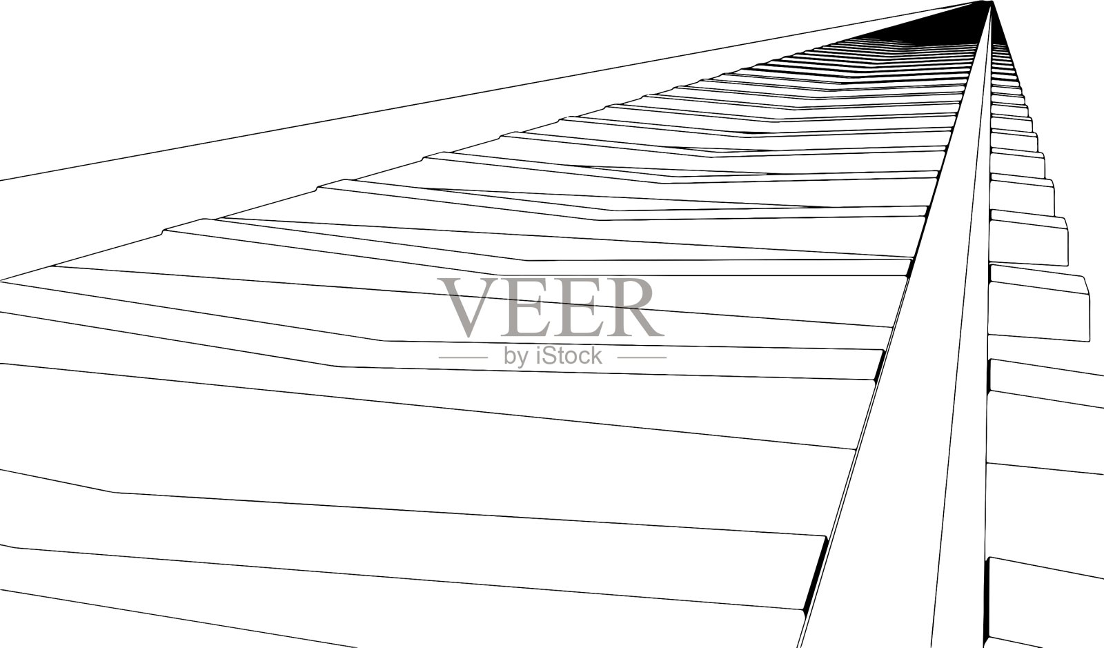 图像铁路轨道插画图片素材