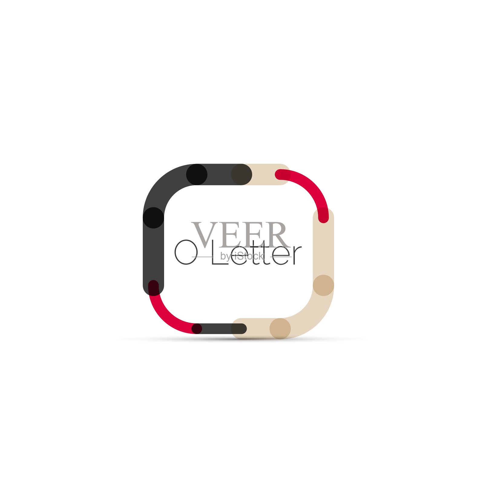 最小字体或字母标志设计图标素材