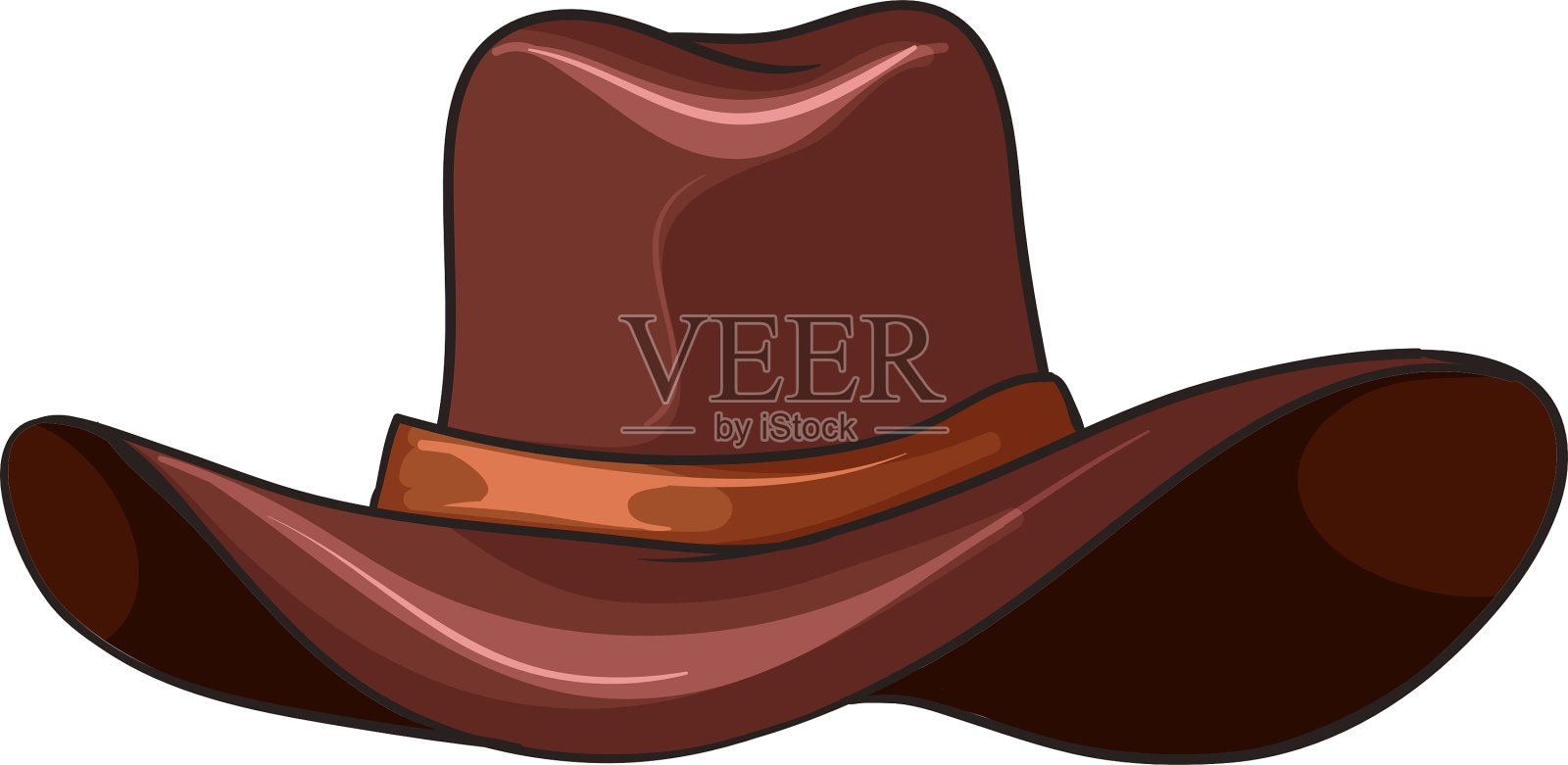 棕色的帽子设计元素图片