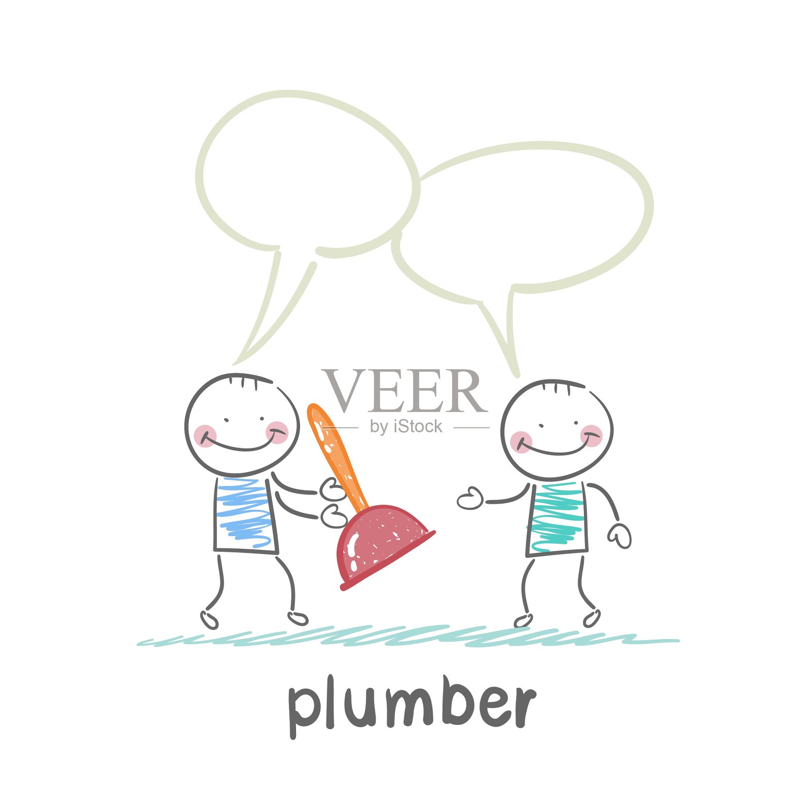 水管工说客户设计元素图片