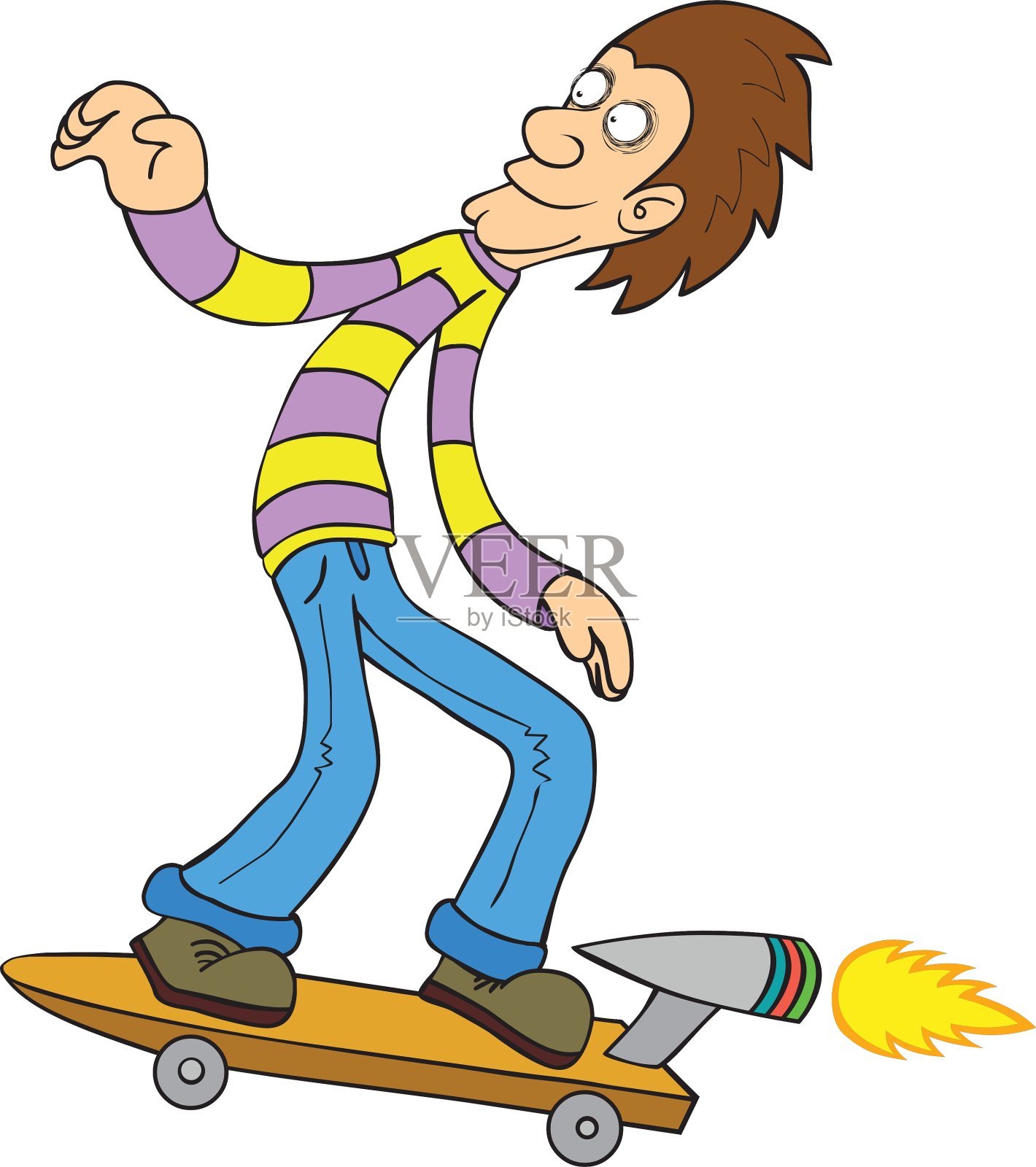 涡轮滑板设计元素图片