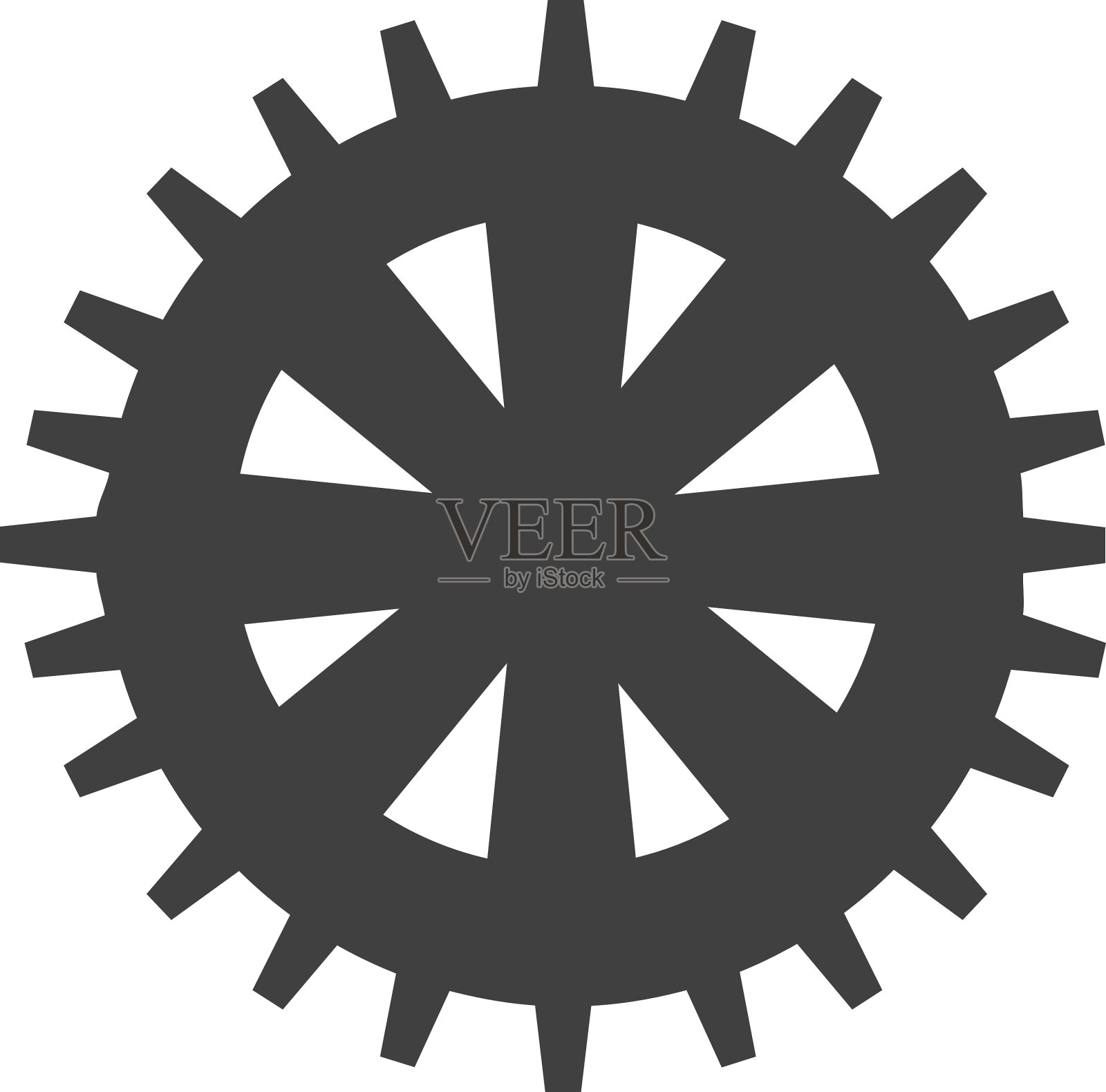 齿轮机风格孤立图标设计图标素材
