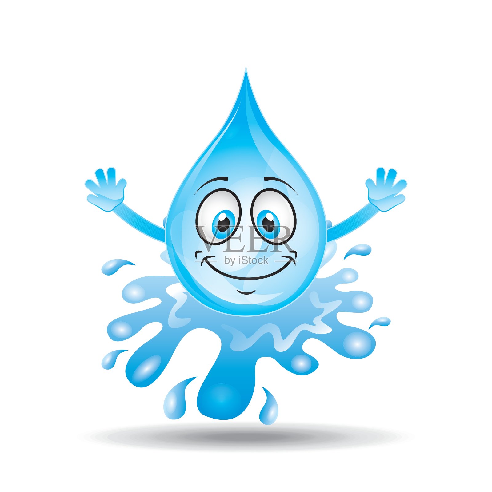 水的角色设计设计元素图片