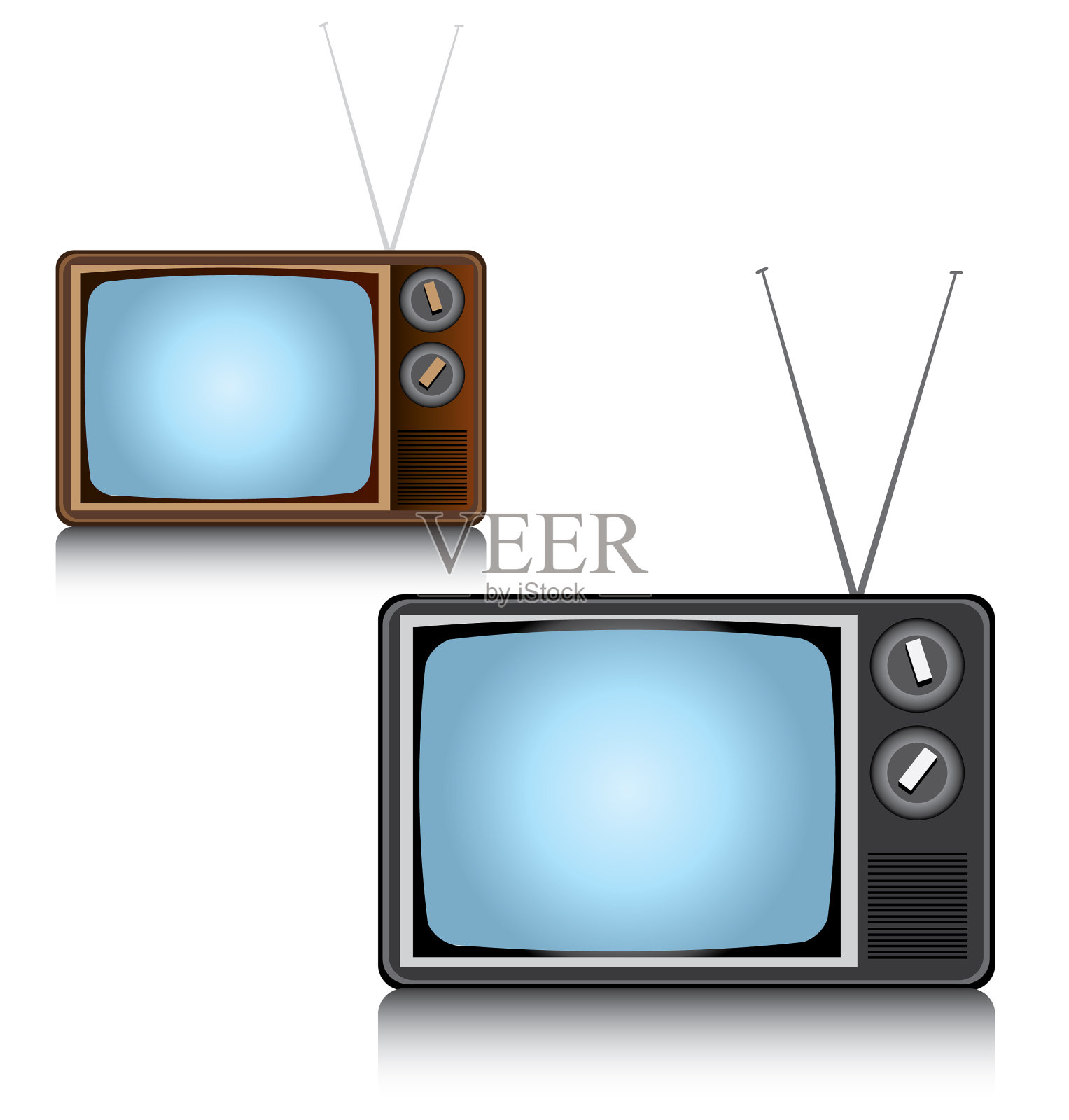旧的电视设计元素图片