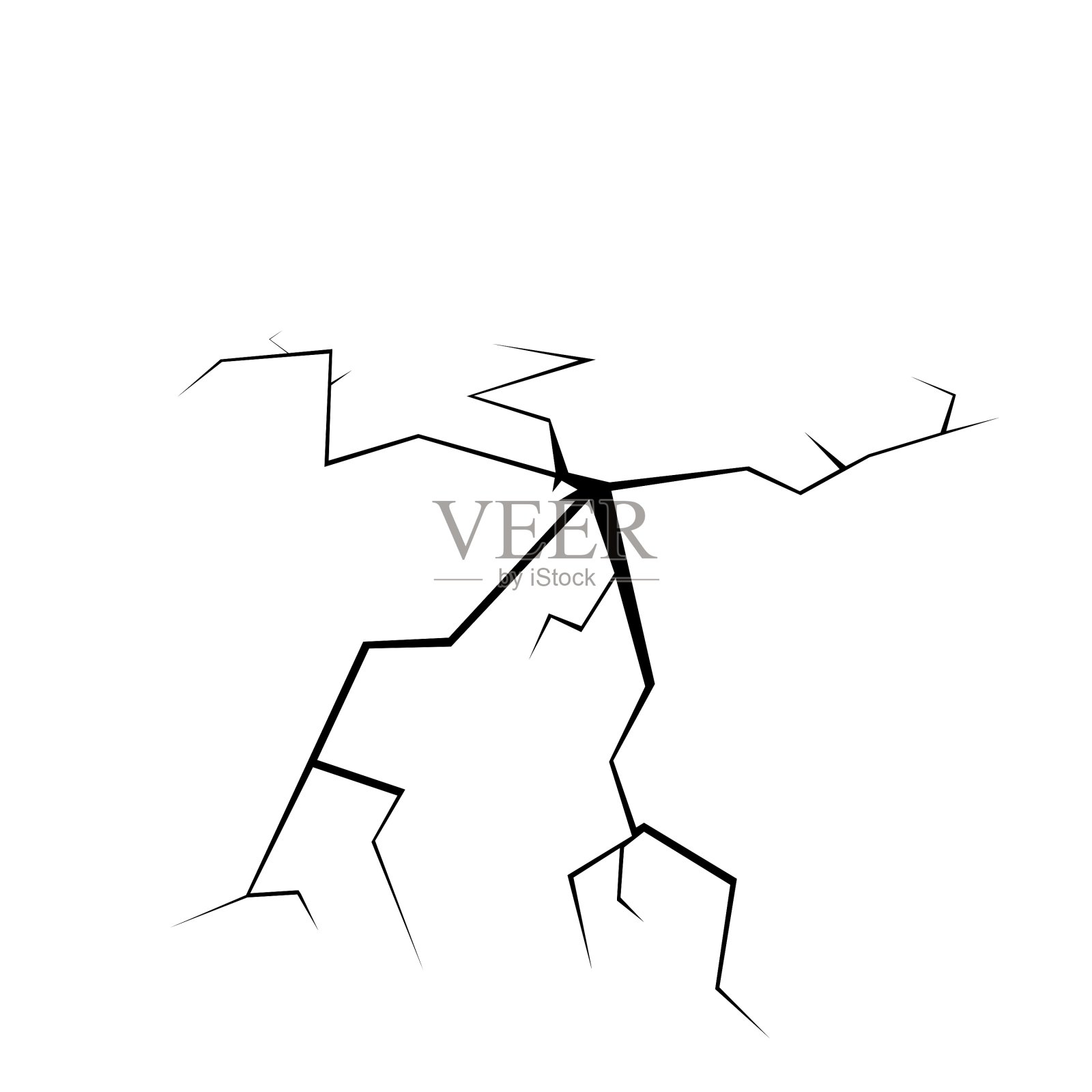 裂纹在白设计元素图片