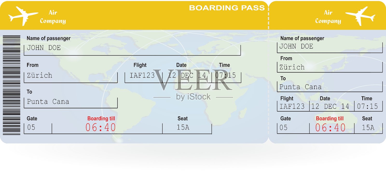 登机牌机票图片设计模板素材